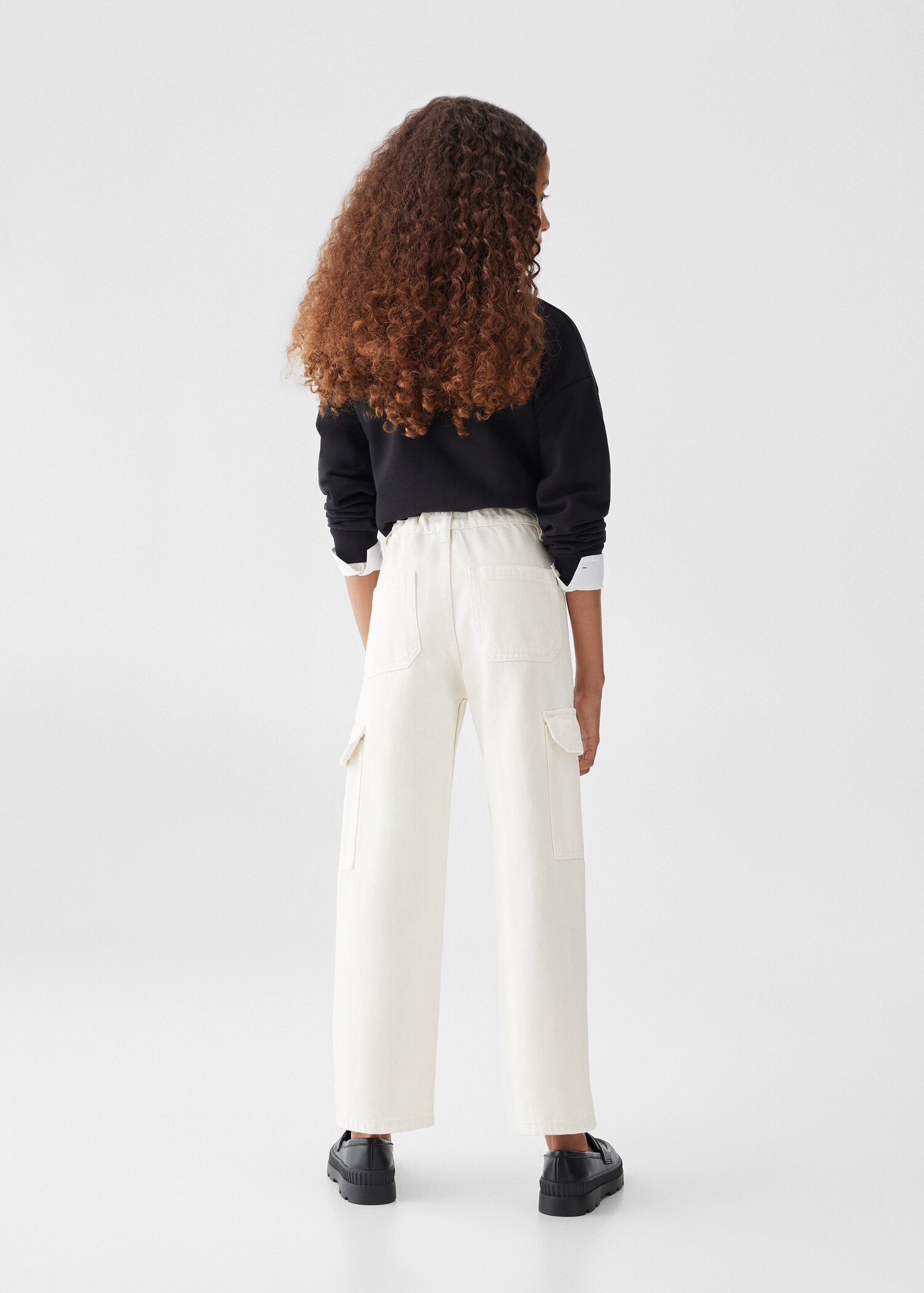 Cotton cargo pants - Reverse of the article