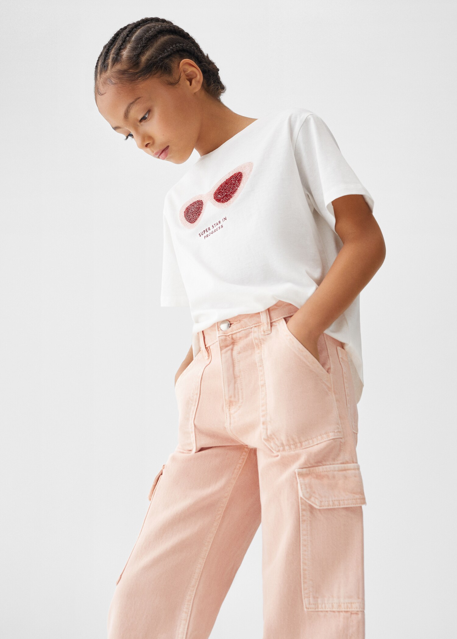 Cotton cargo pants - Medium plane