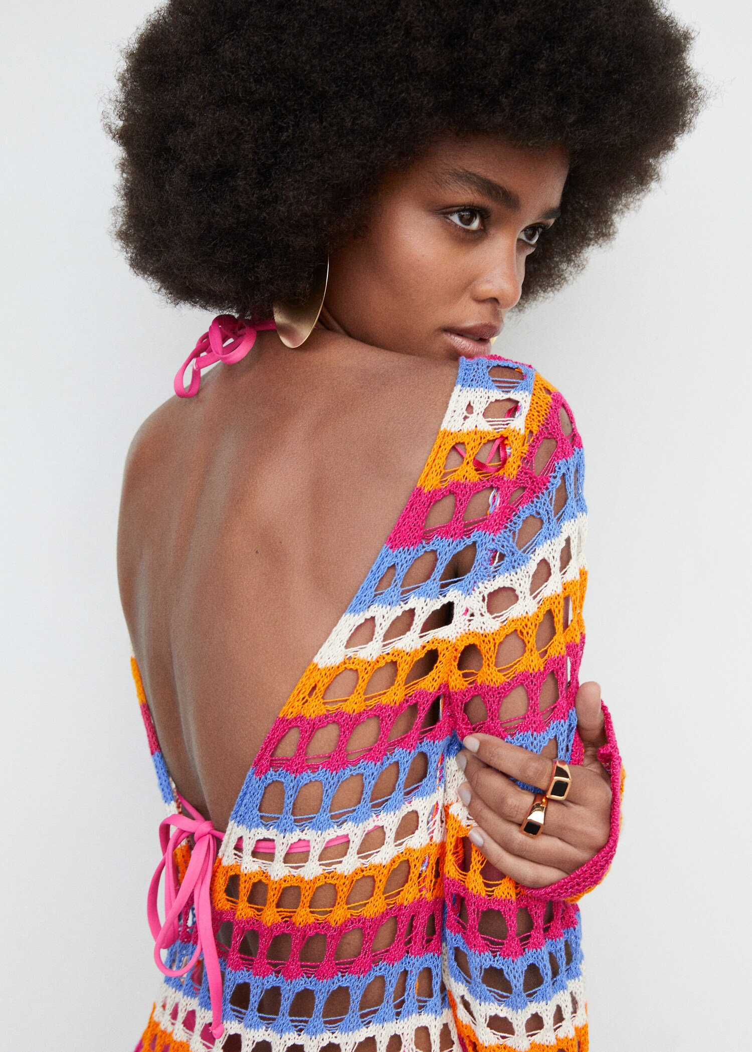 Vestido crochet multicolor - Detalle del artículo 1