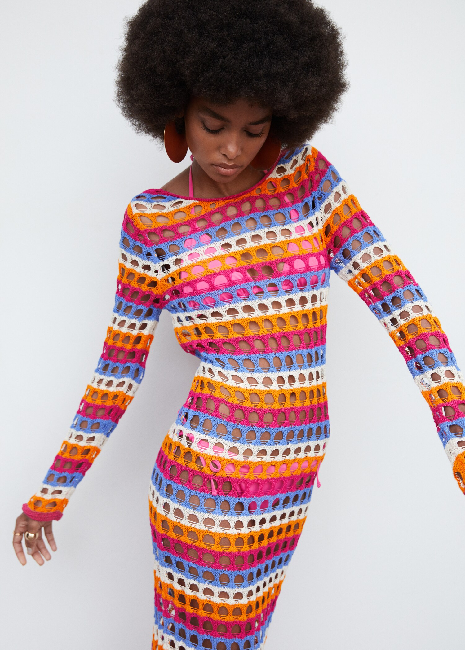 Vestido crochet multicolor - Detalle del artículo 2