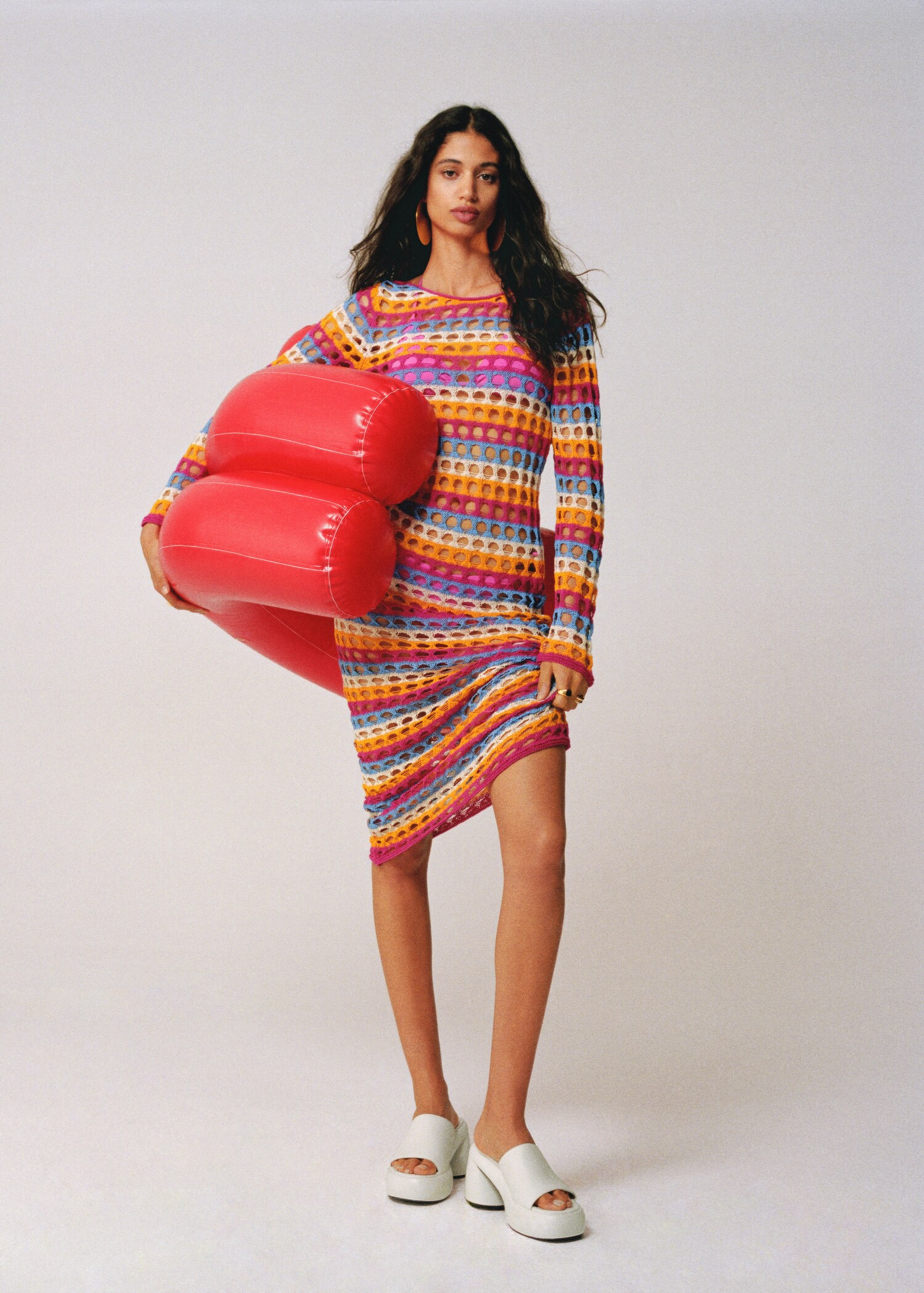 Vestido crochet multicolor - Detalle del artículo 6