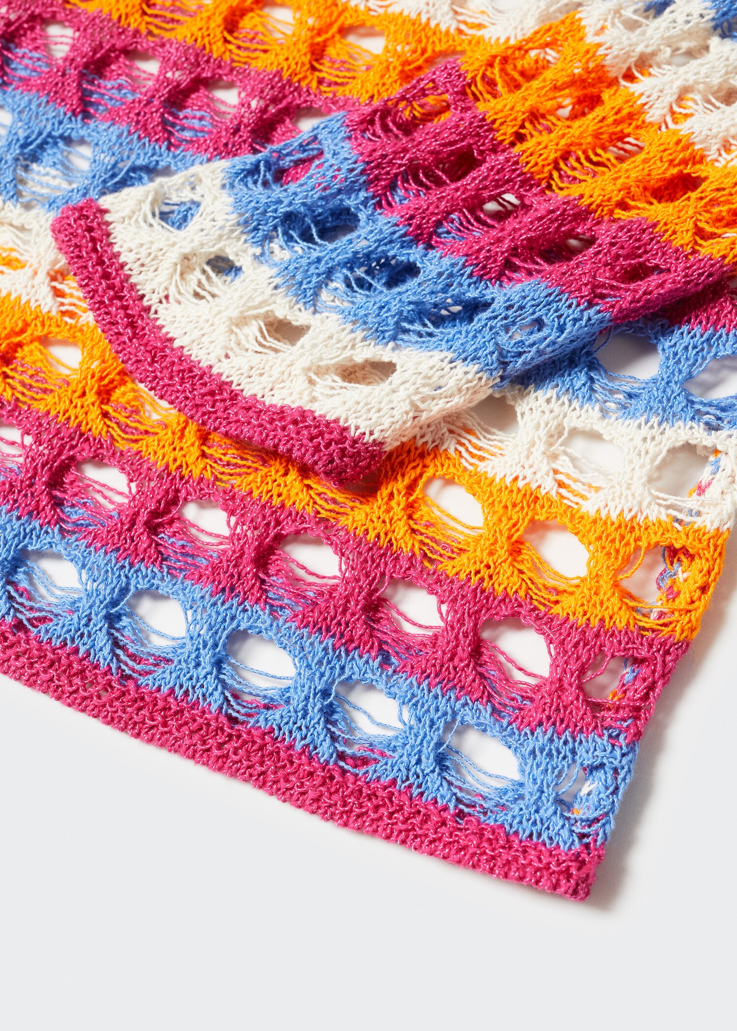 Multi-coloured crochet sweater - Details of the article 8