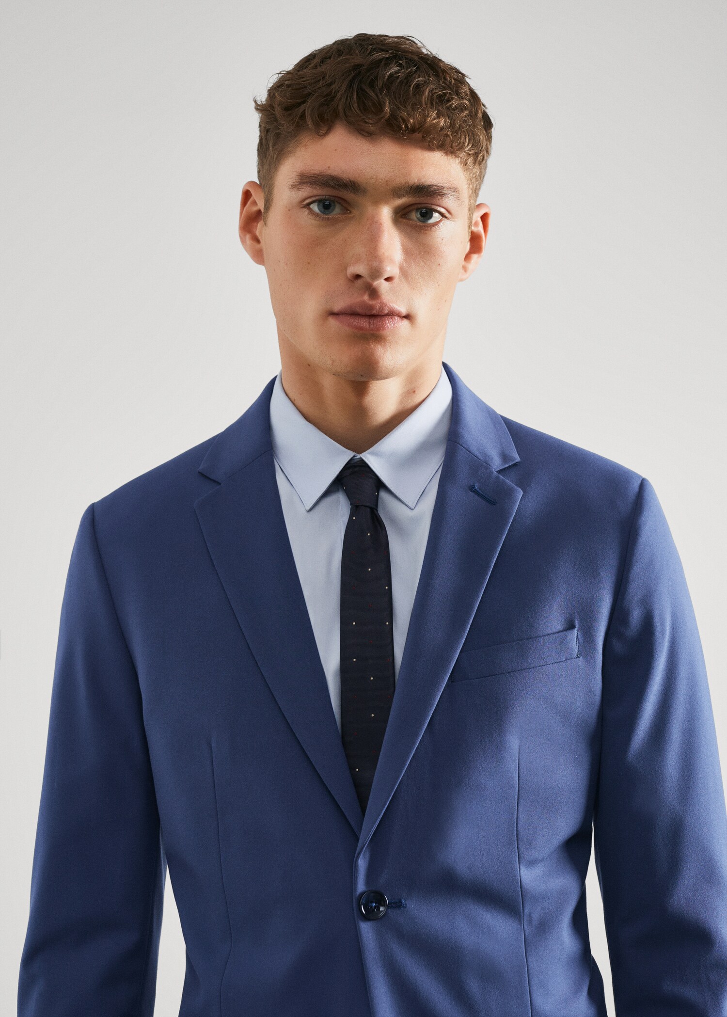 Super slim-fit suit blazer in stretch fabric - Details of the article 1