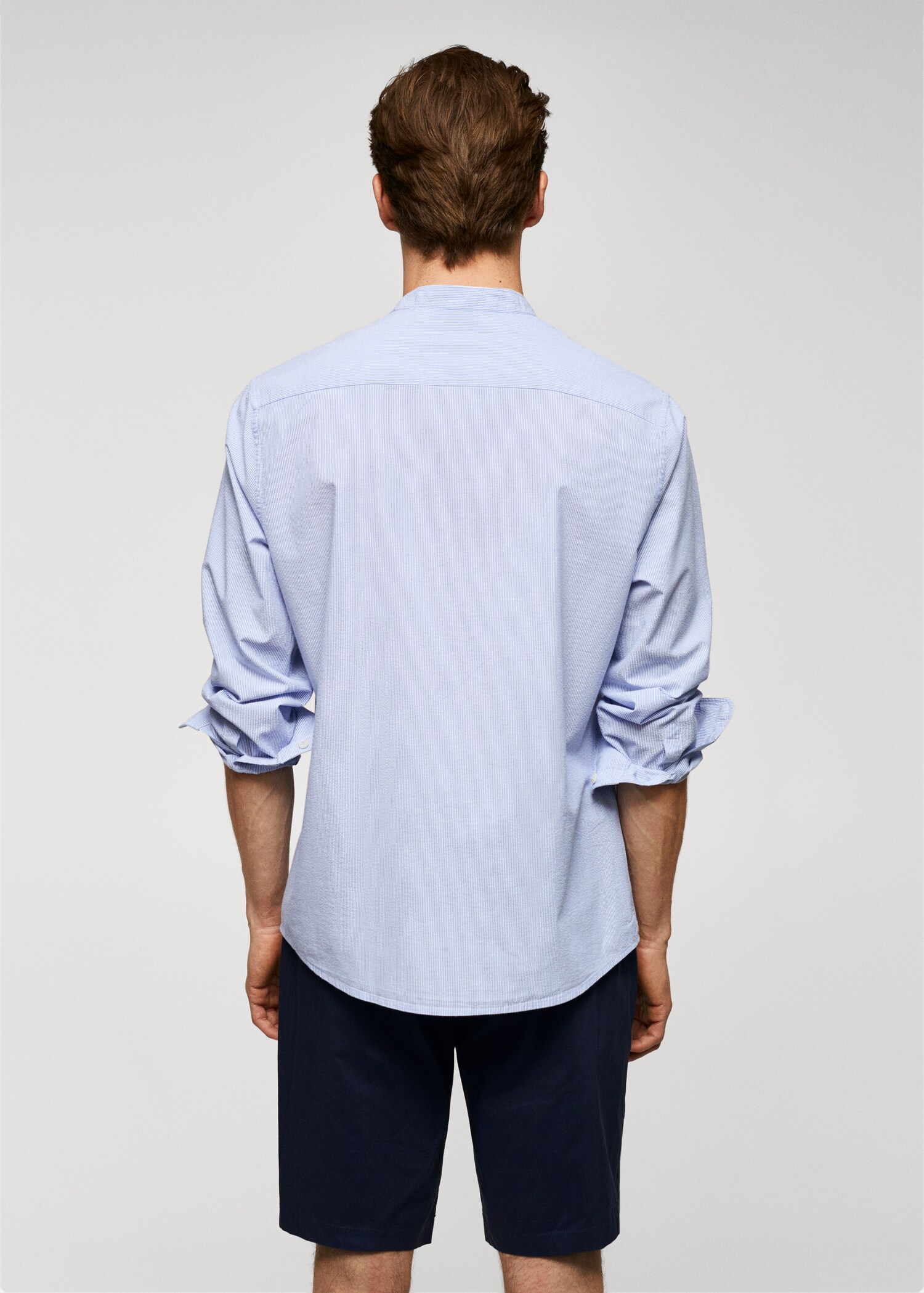 Chemise coton seersucker milleraies - Verso de l’article