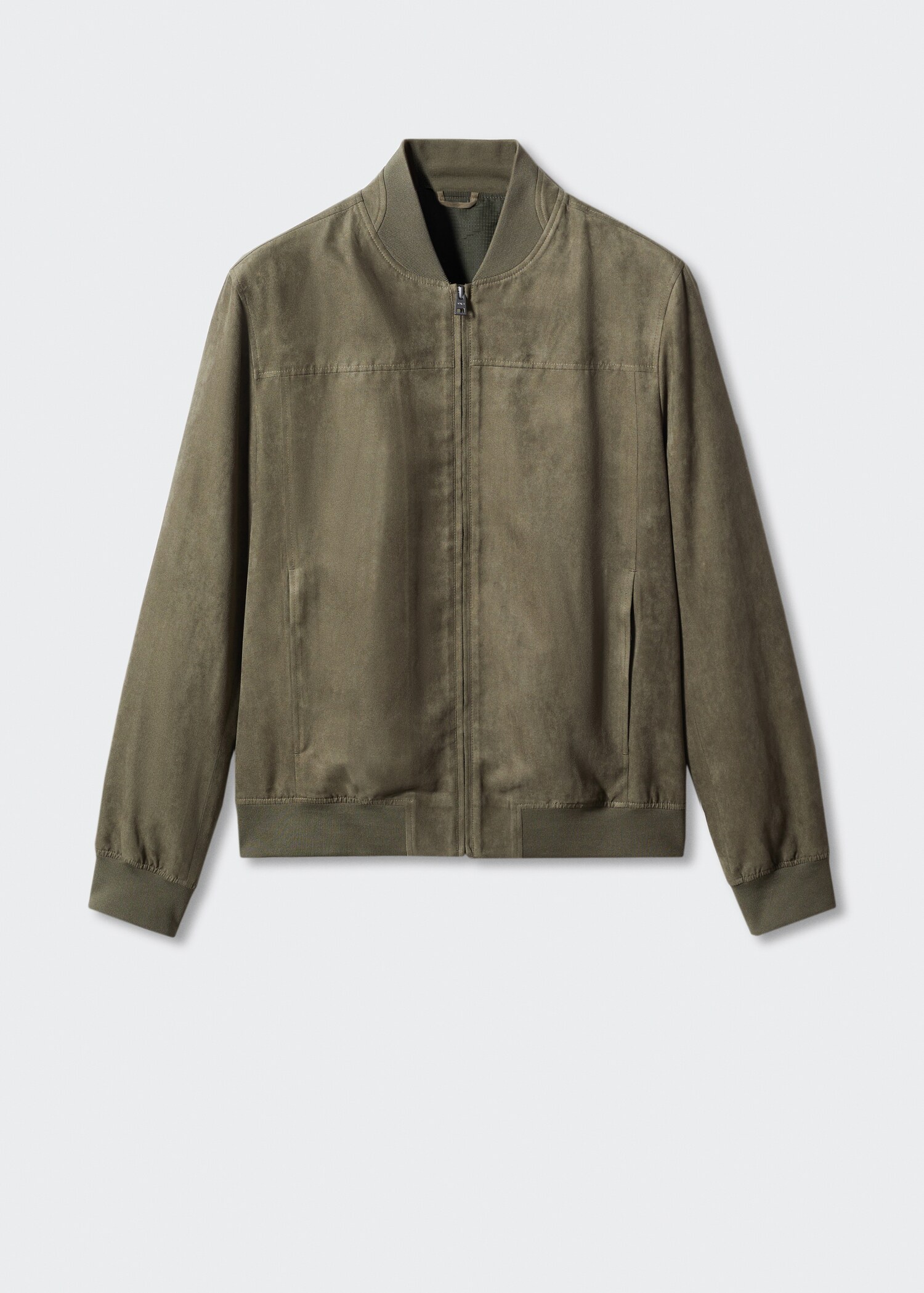 Süet görünümlü bomber ceket - Modelsiz ürün