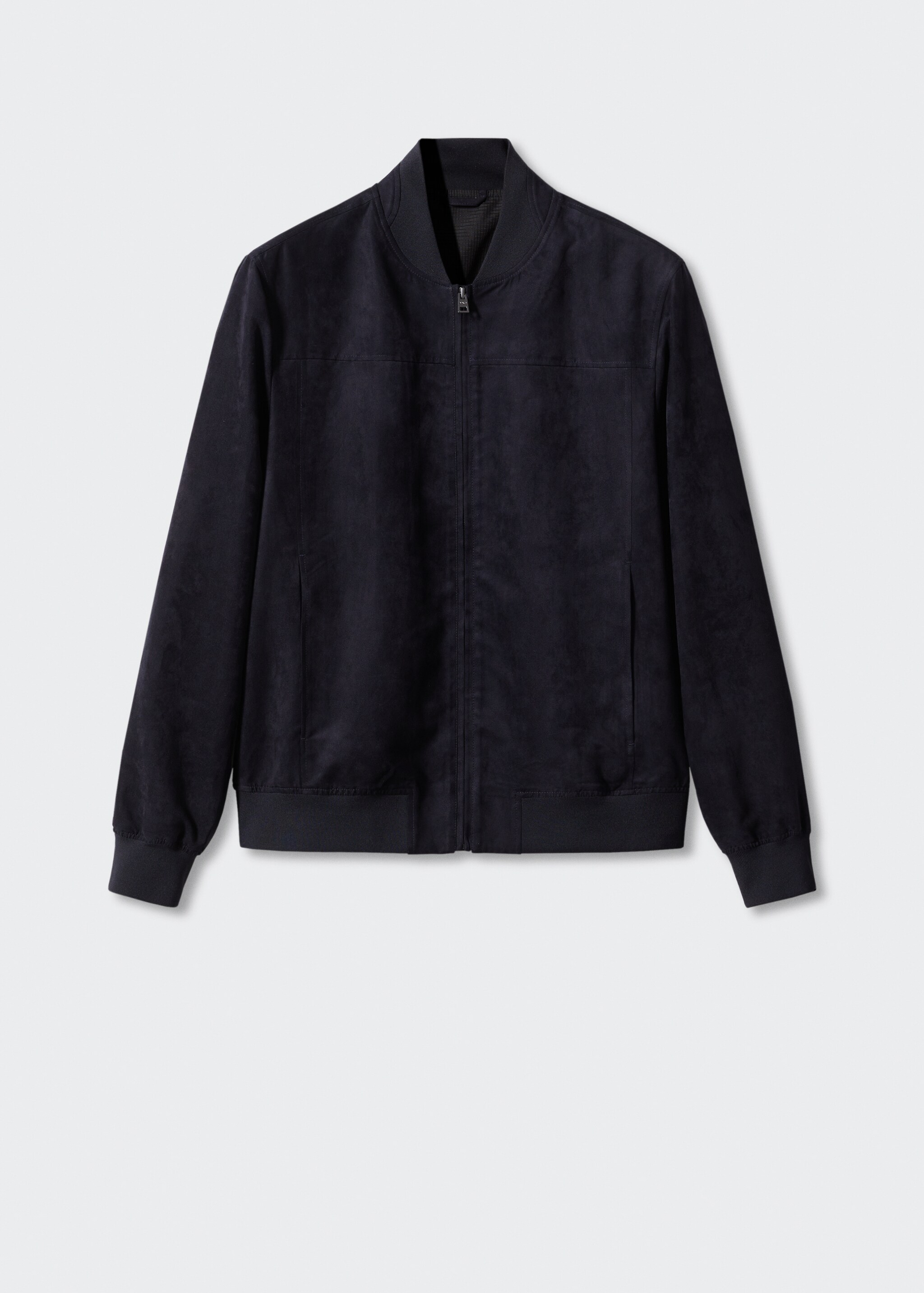 Suede-effect bomber jacket - Article without model