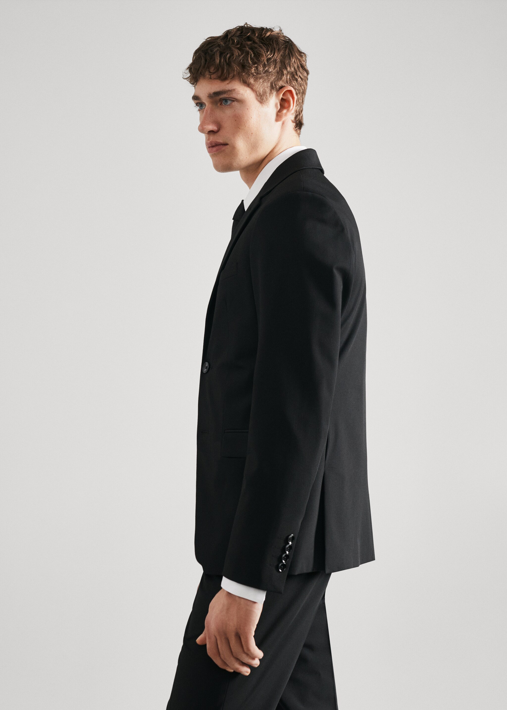 Super slim-fit suit blazer in stretch fabric - Details of the article 2