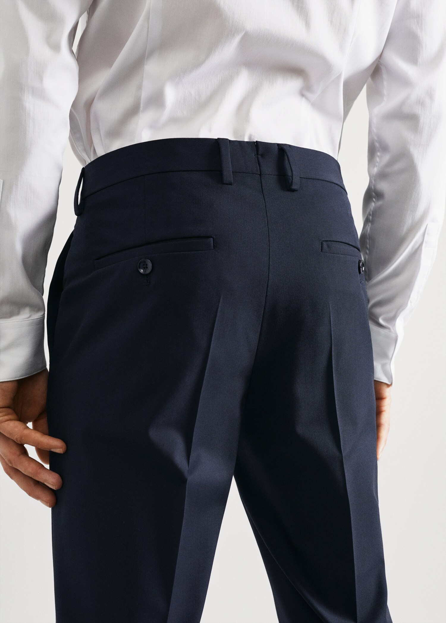 Super slim fit suit trousers - Details of the article 6