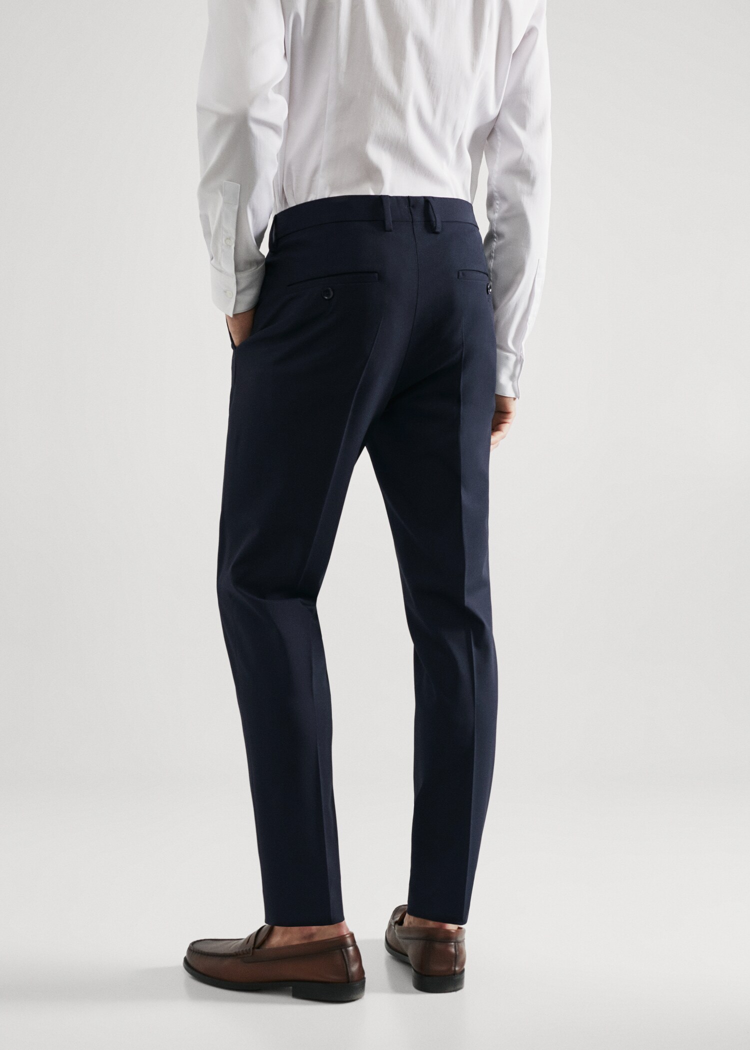 Super slim fit suit trousers - Reverse of the article