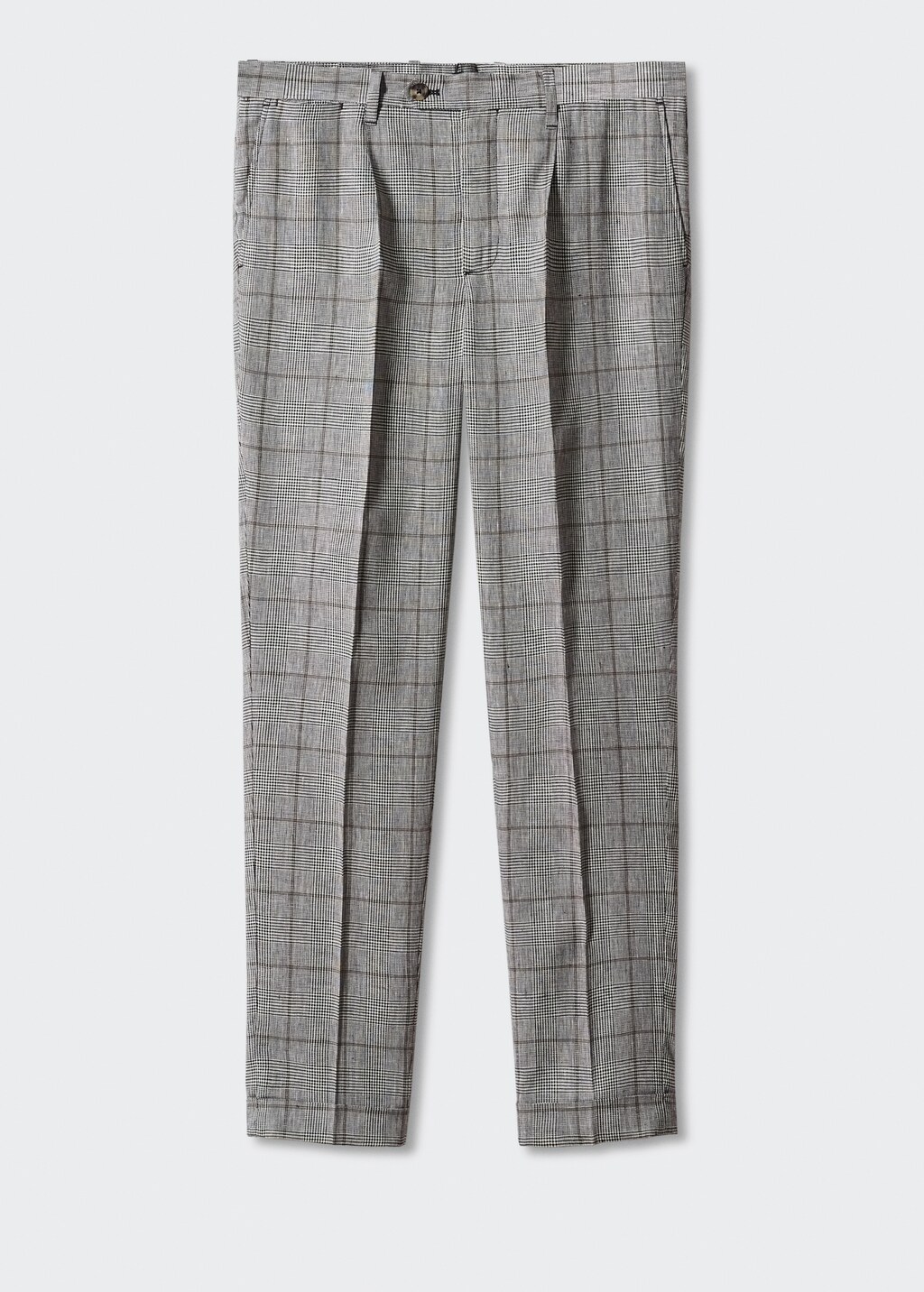 Pantalon en lin Prince de Galles Homme MANGO Nouvelle Caledonie