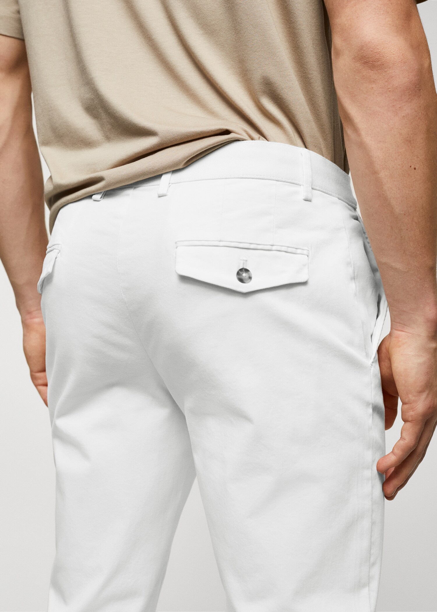 Celana panjang katun crop tapered - Rincian barang 6