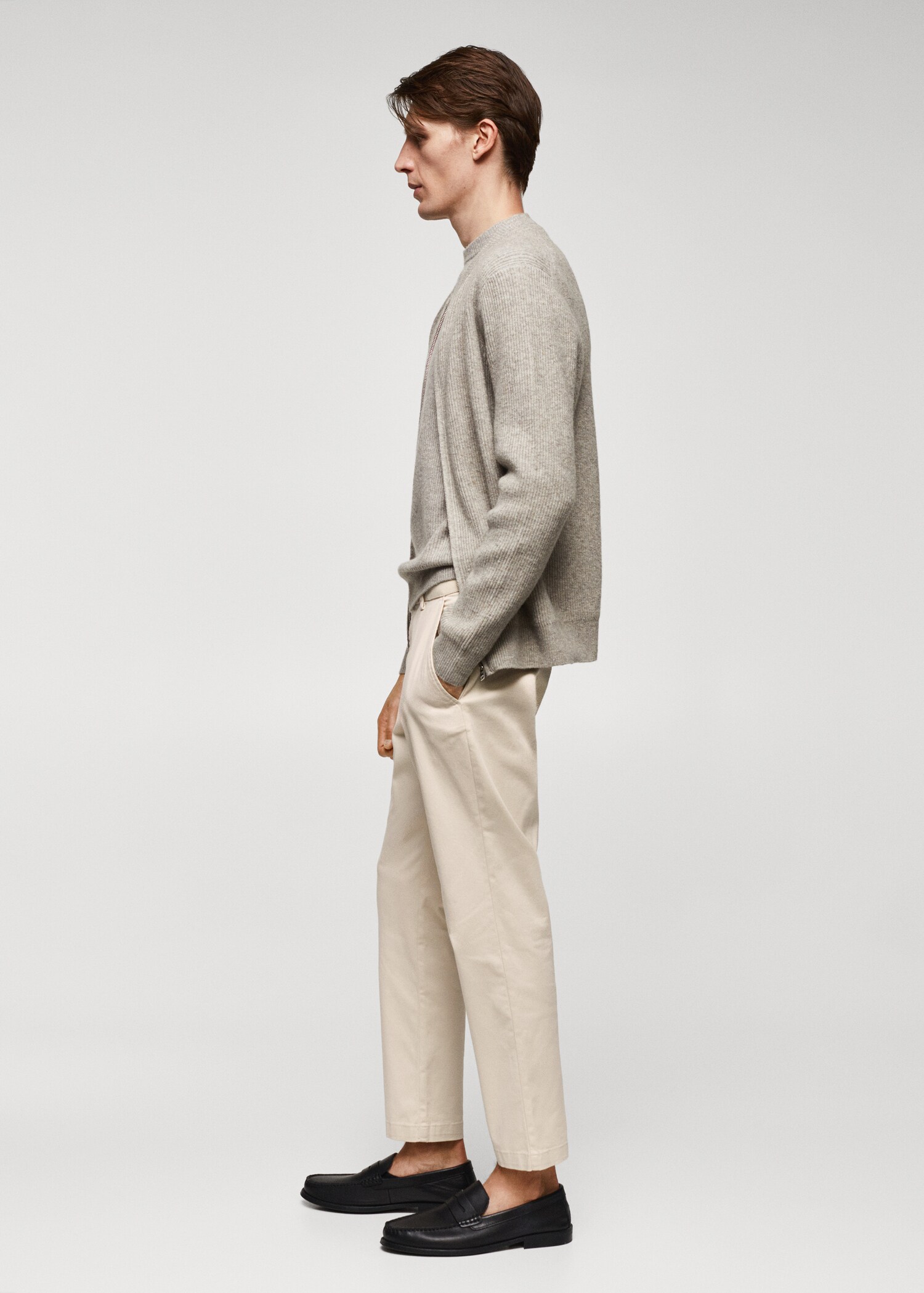 Celana panjang katun crop tapered - Rincian barang 2