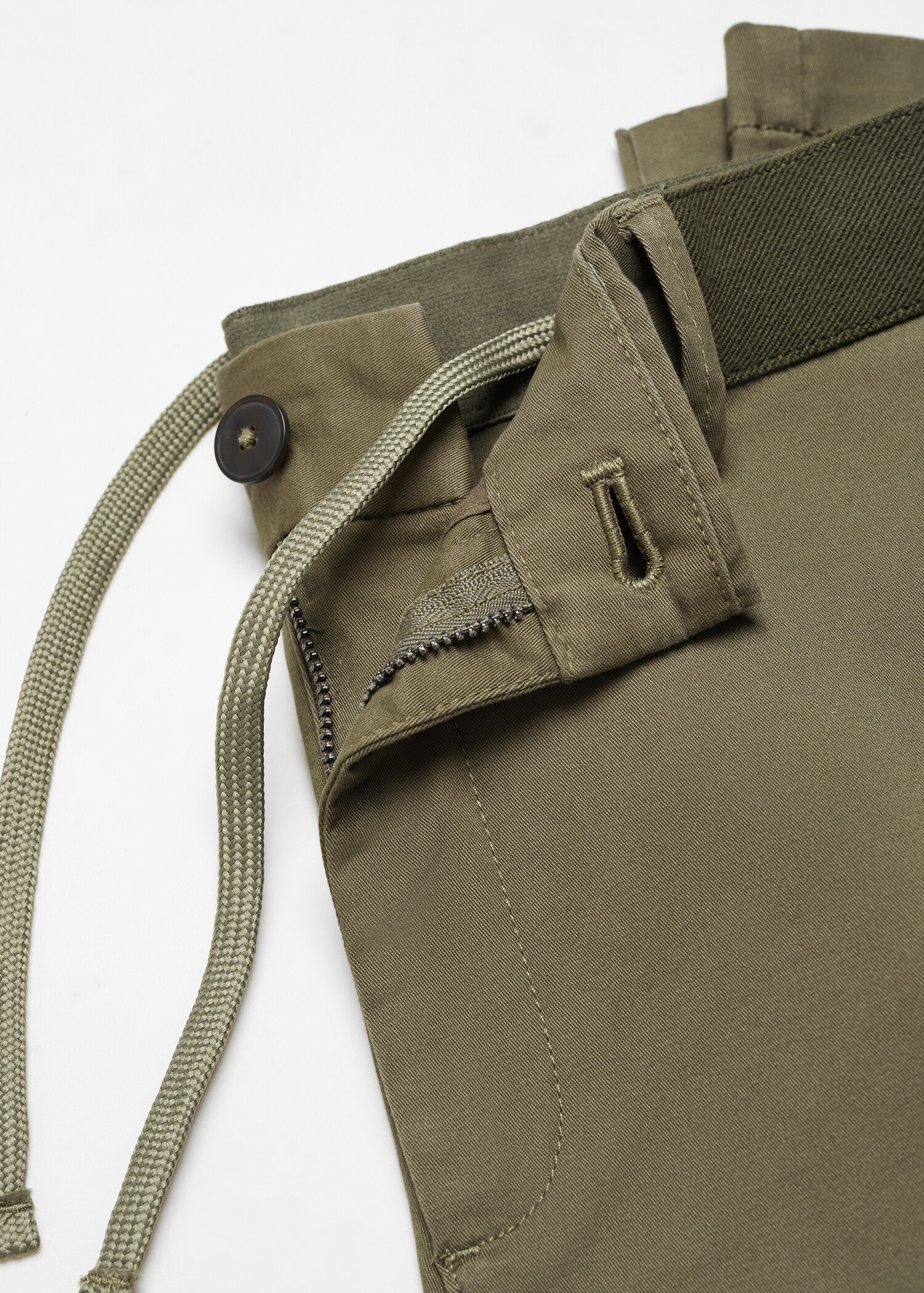 Celana panjang katun crop tapered - Rincian barang 8