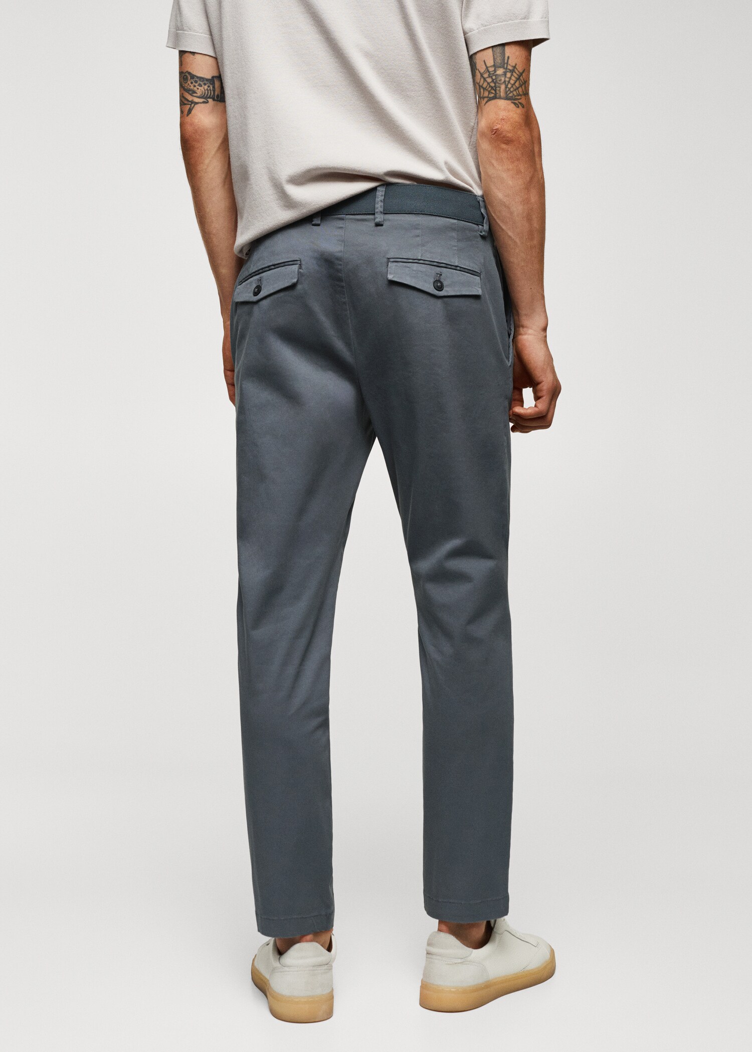 Celana panjang katun crop tapered - Versi terbalik dari barang
