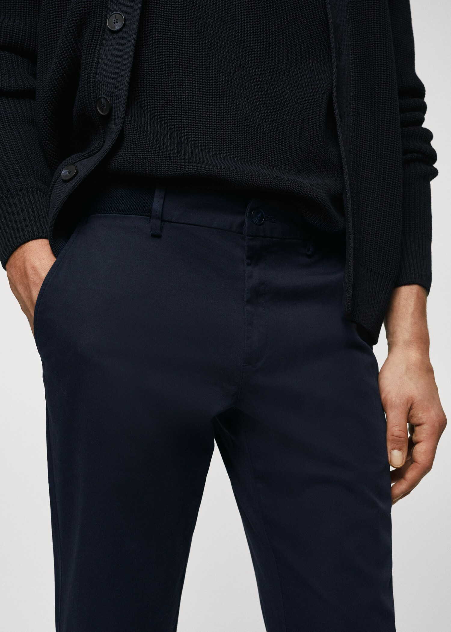 Pantaloni cotone tapered crop - Dettaglio dell'articolo 1