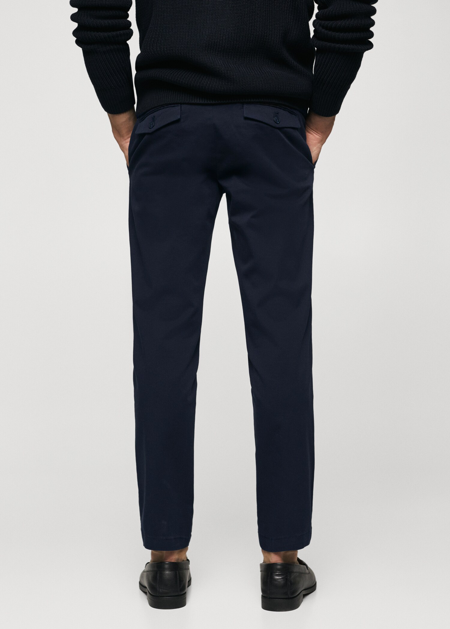 Pantalon coton tapered crop - Verso de l’article