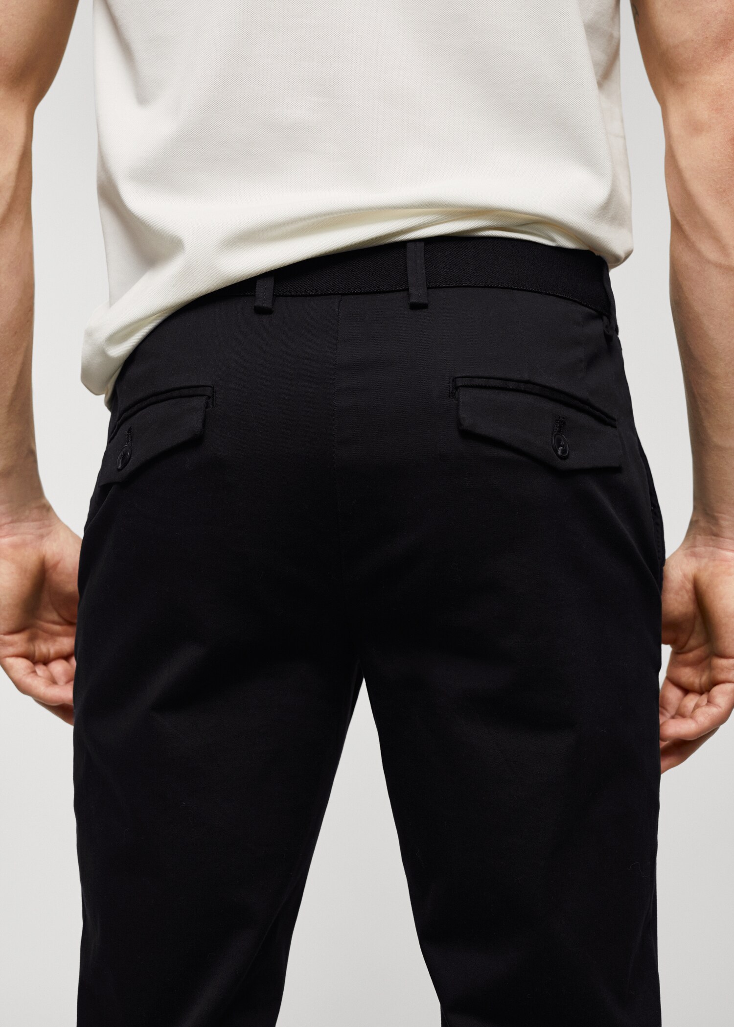 Celana panjang katun crop tapered - Rincian barang 6