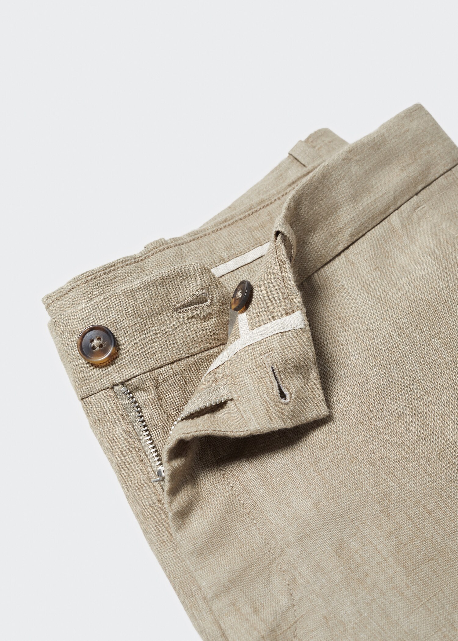 100% linen shorts - Details of the article 8