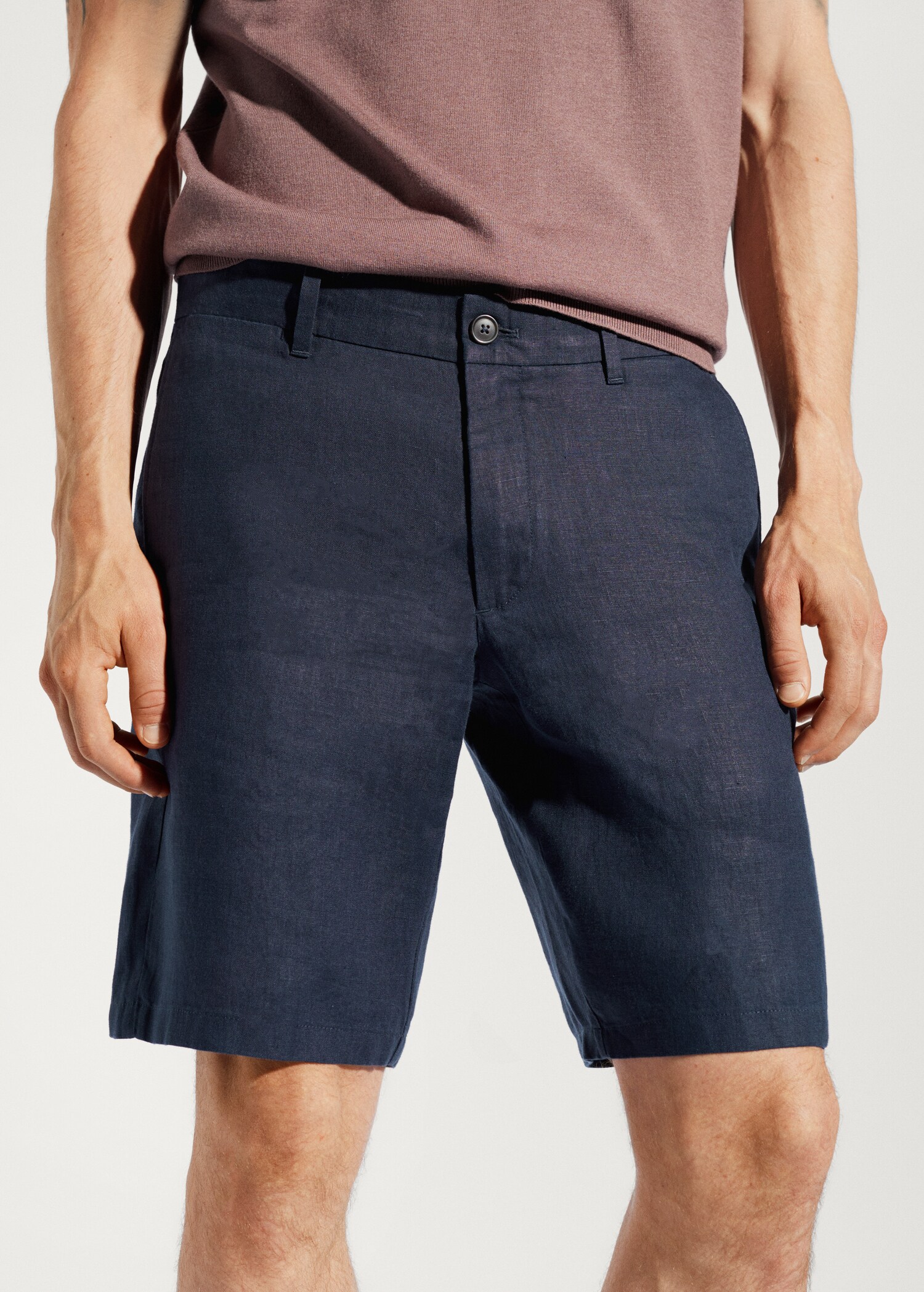 100% linen shorts - Details of the article 1