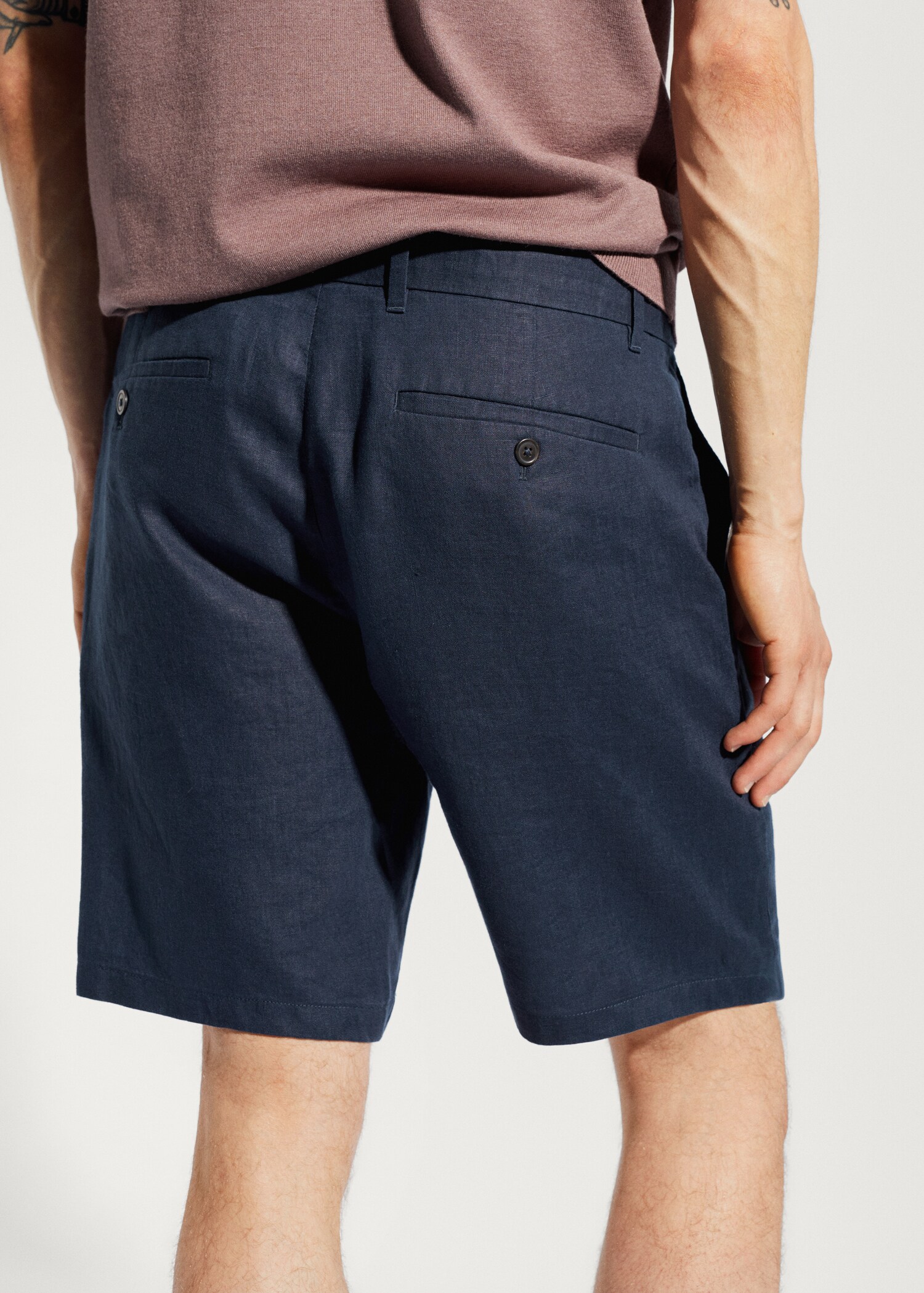 100% linen shorts - Details of the article 2