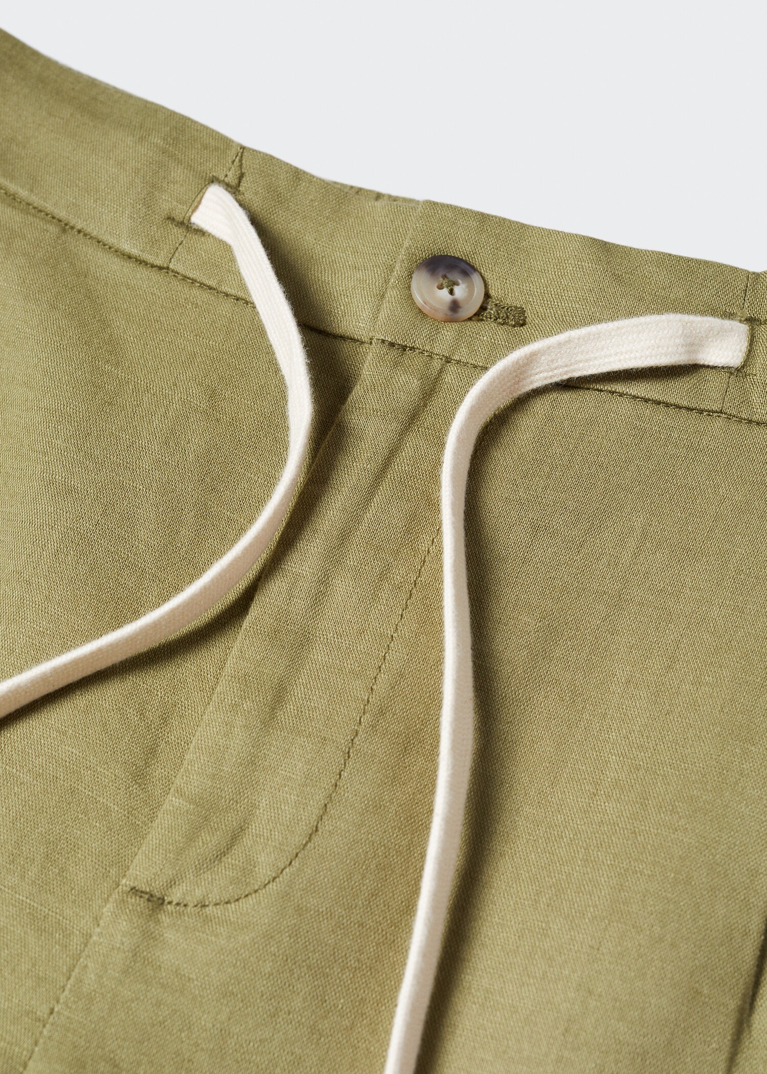 Slim-fit trousers with drawstring  - Details of the article 8