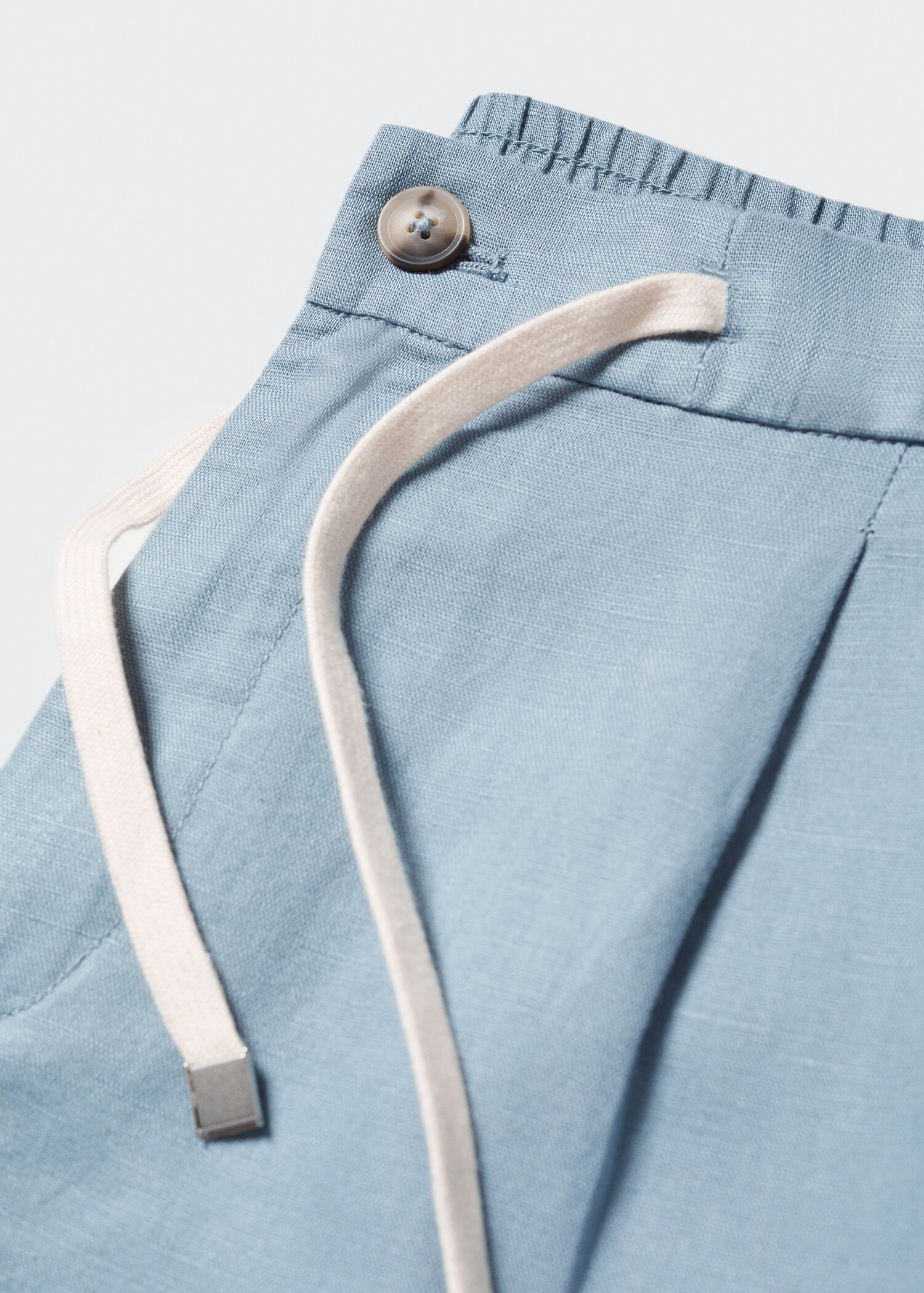 Slim-fit trousers with drawstring  - Details of the article 8