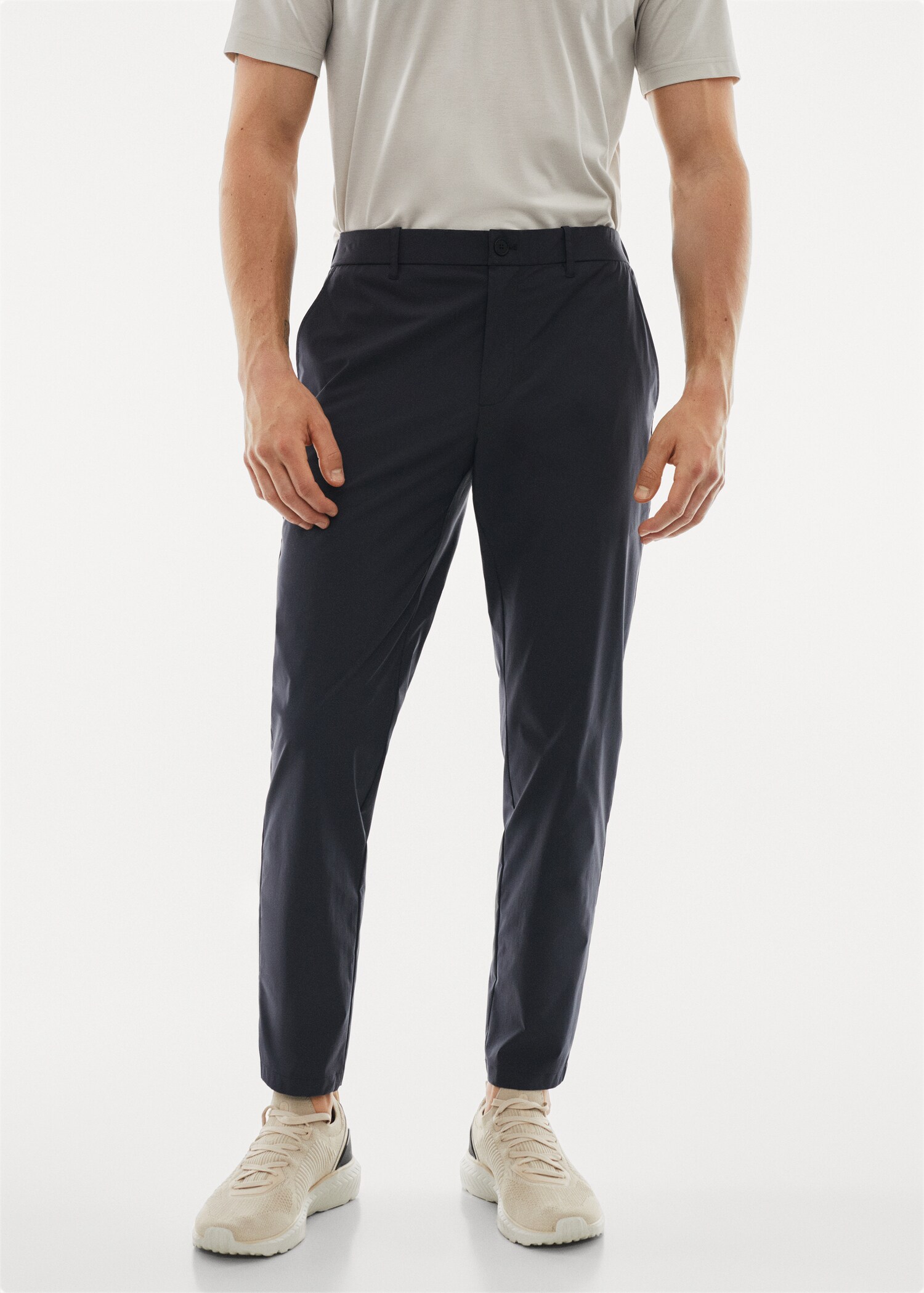 Water-repellent technical trousers - Medium plane