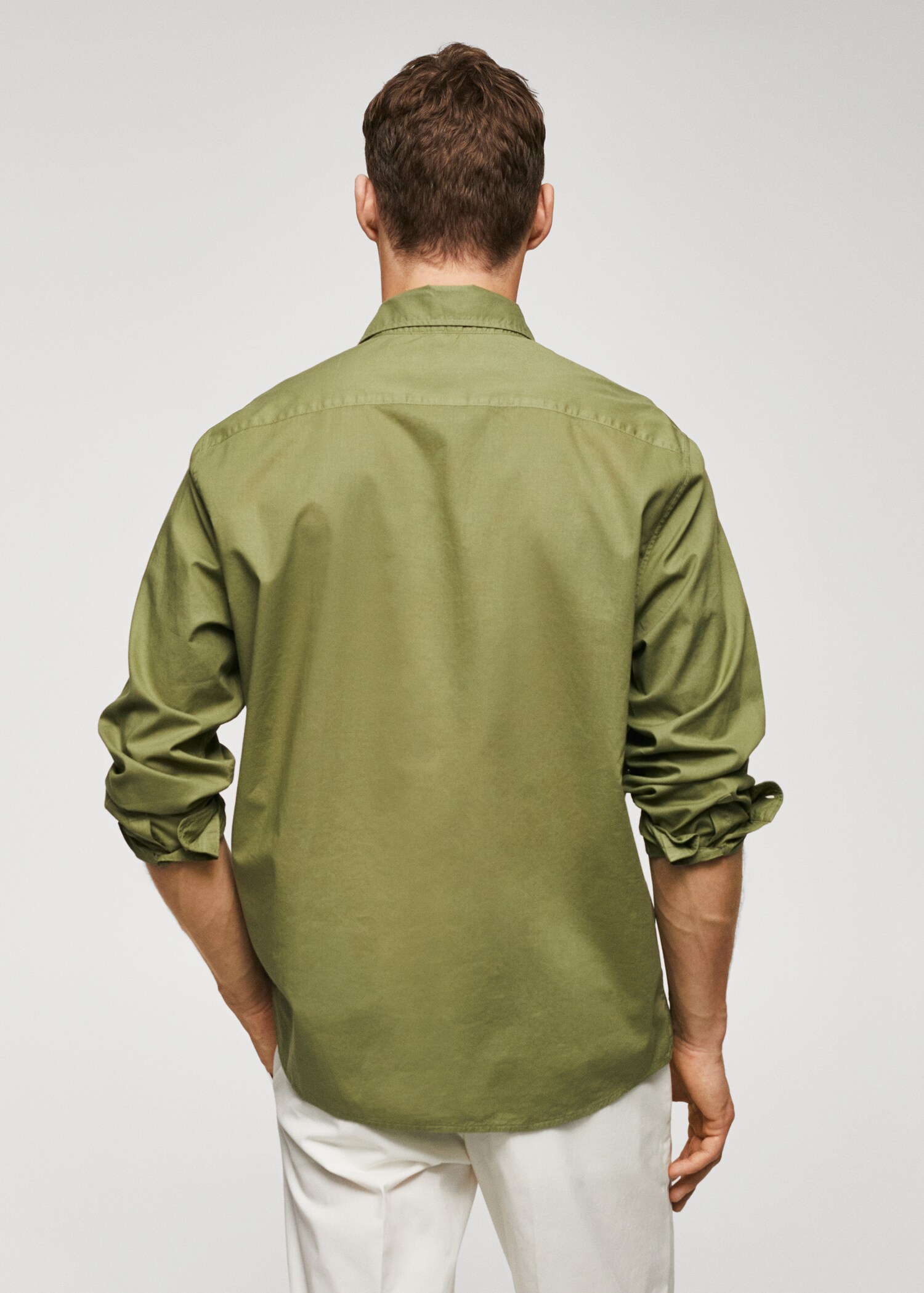 Chemise regular-fit voile de coton - Verso de l’article