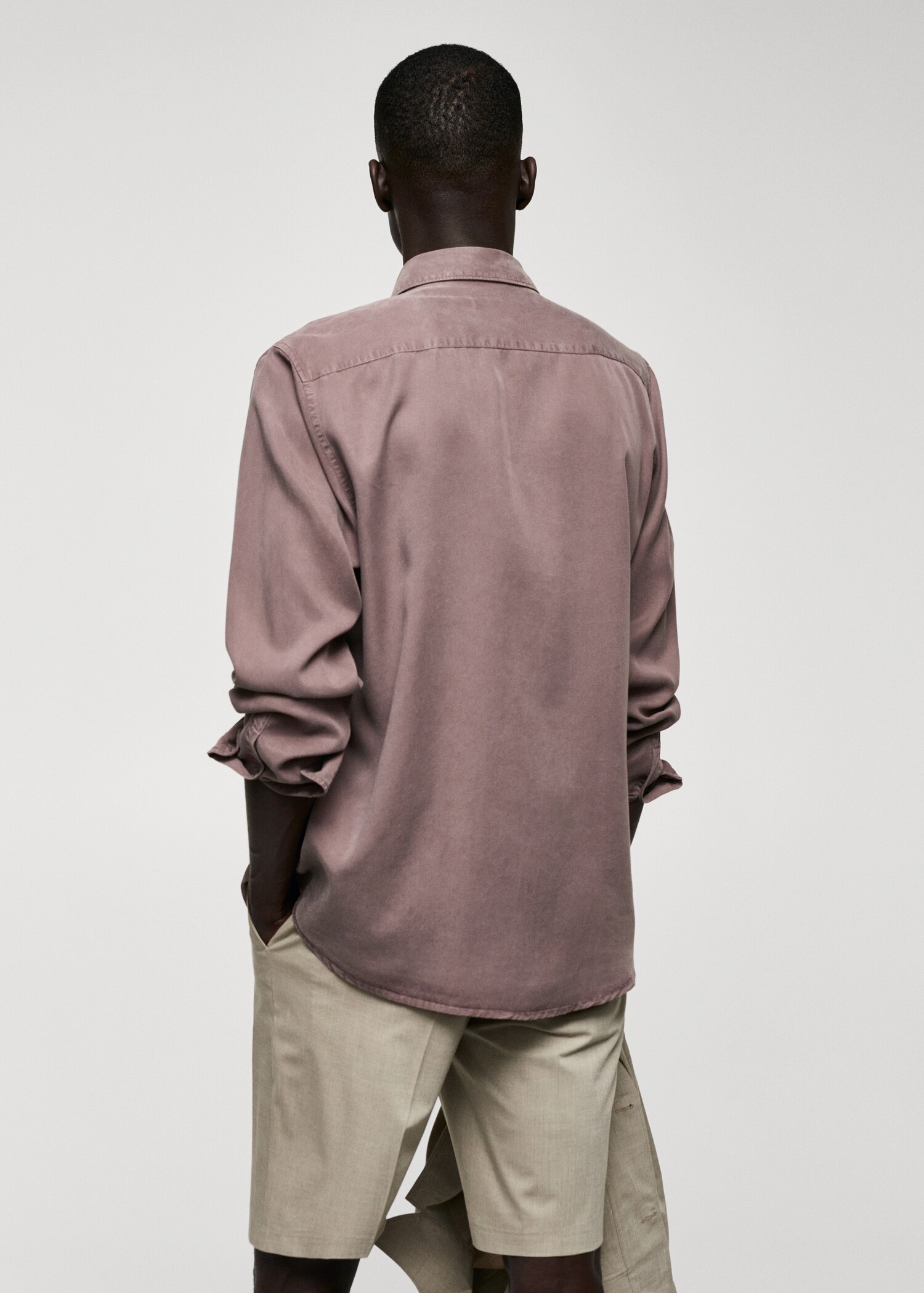 Lyocell fluid shirt - Reverse of the article