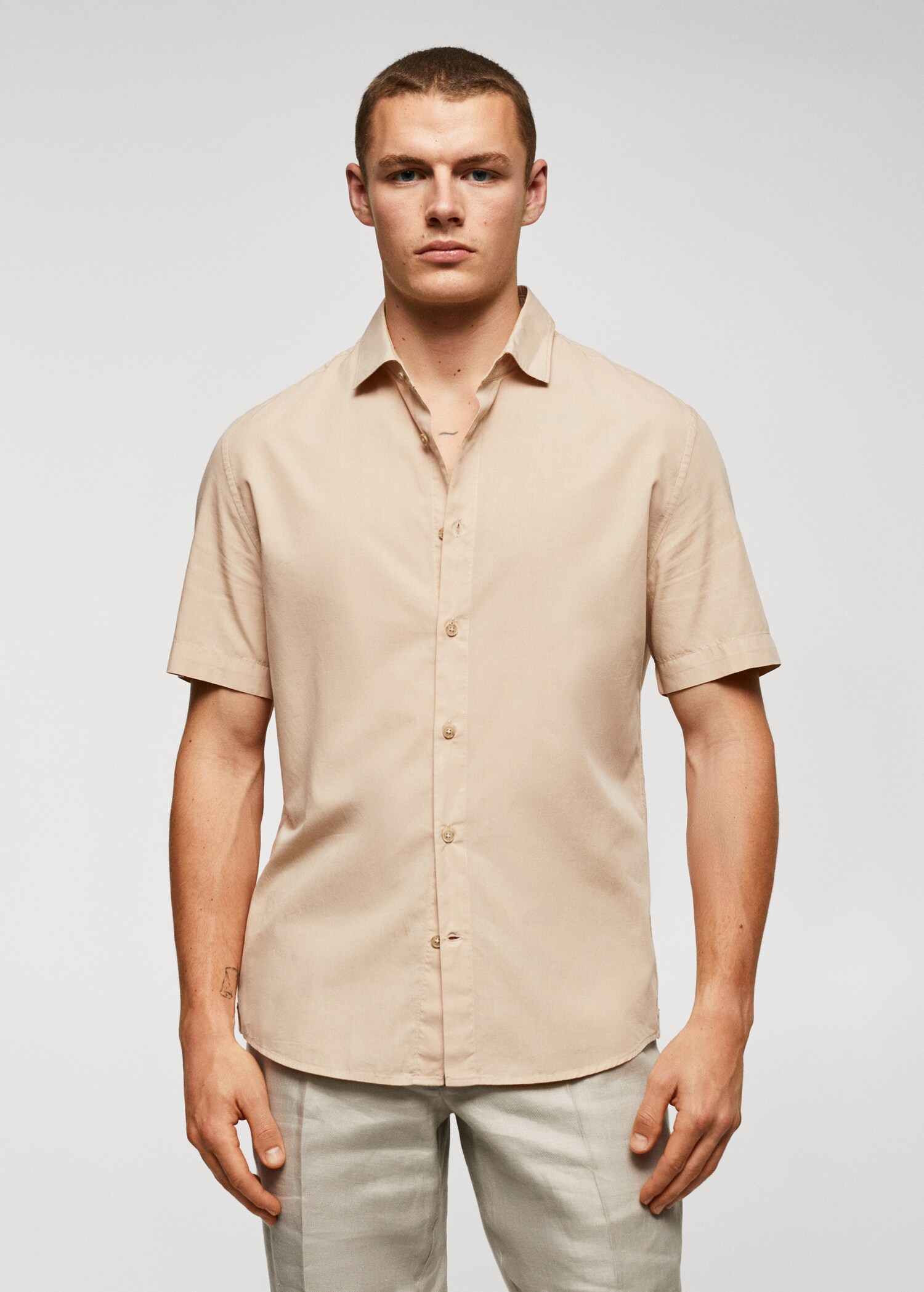 Lightweight cotton shirt  - Medium plane