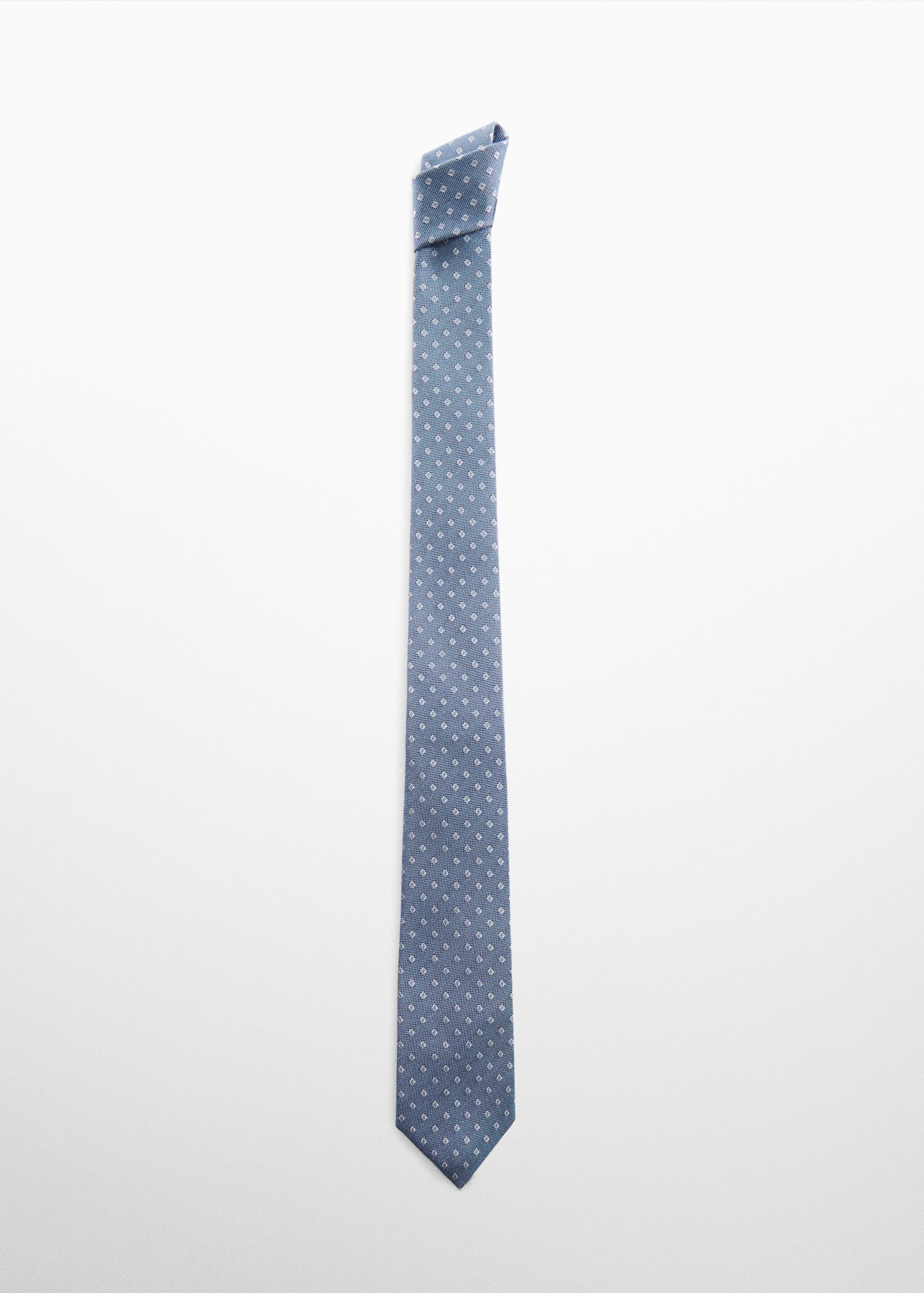 Micro-check cotton tie - Article without model
