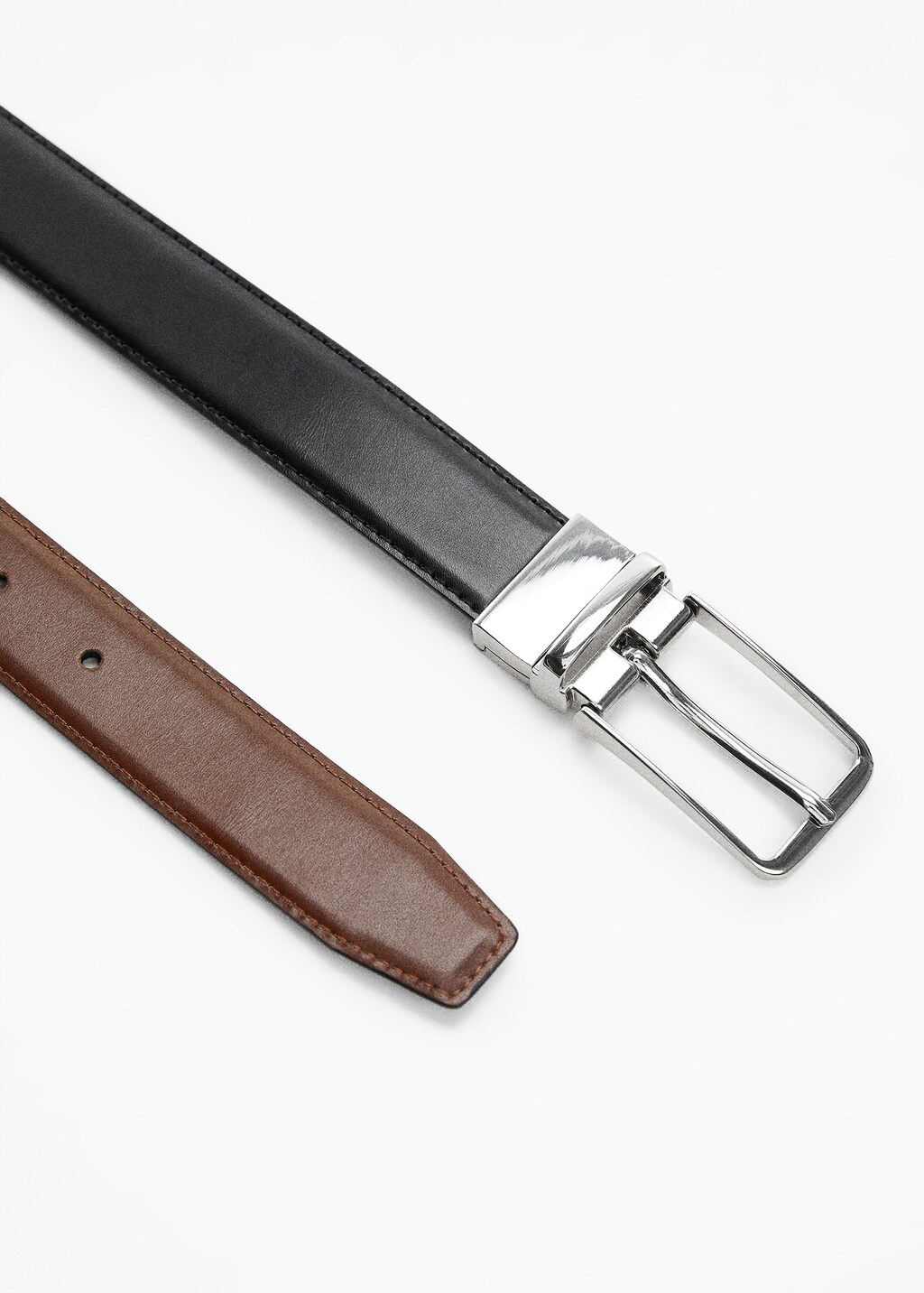 Mens reversible leather belt sale