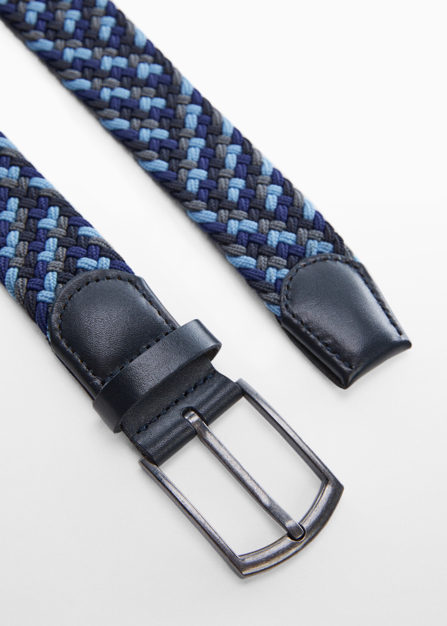 Braided elastic coloured belt - Medium plane