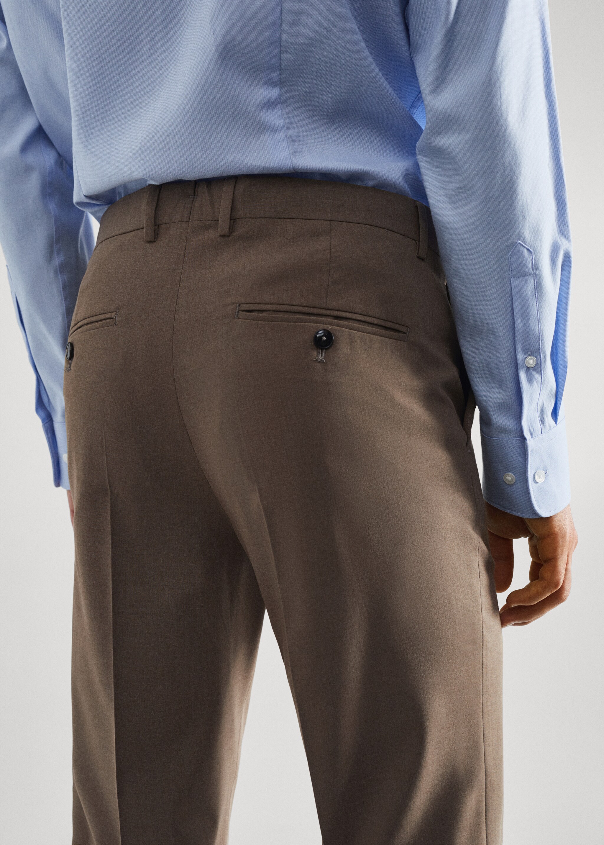 Stretch fabric slim-fit suit trousers - Detaliu al articolului 4