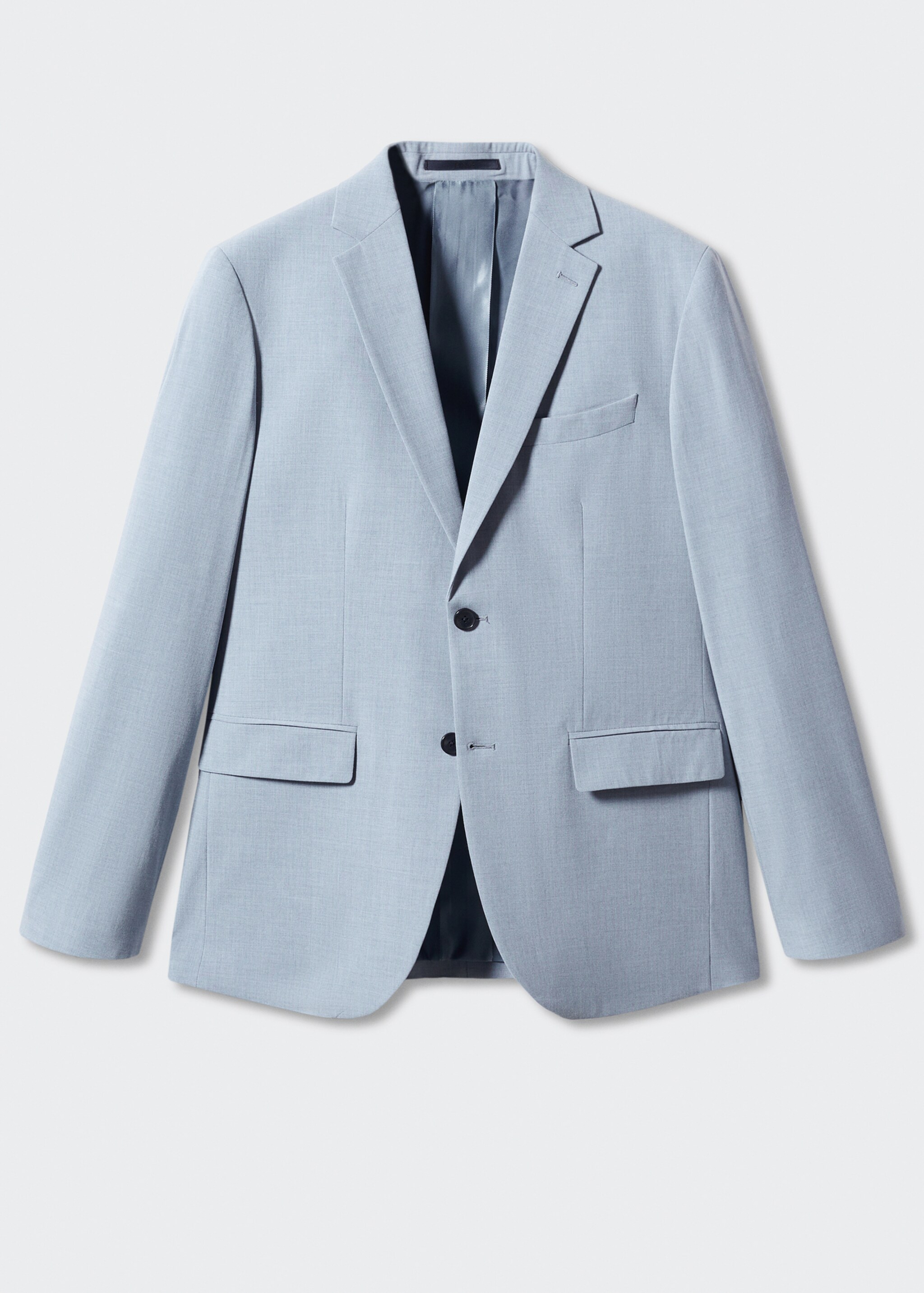 Костюмный пиджак slim fit из ткани стретч - Изделие без модели