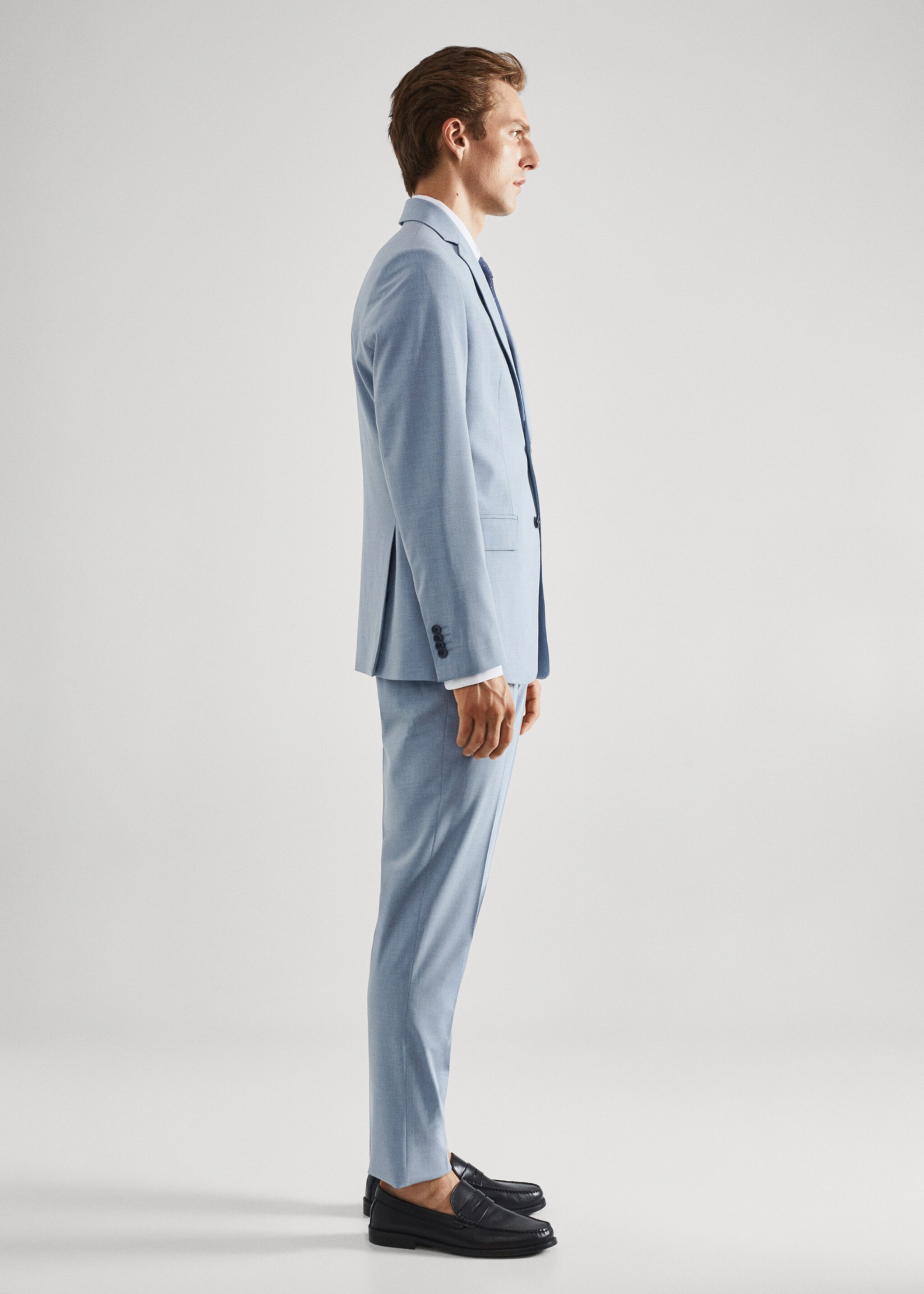 Костюмный пиджак slim fit из ткани стретч - Деталь изделия 2