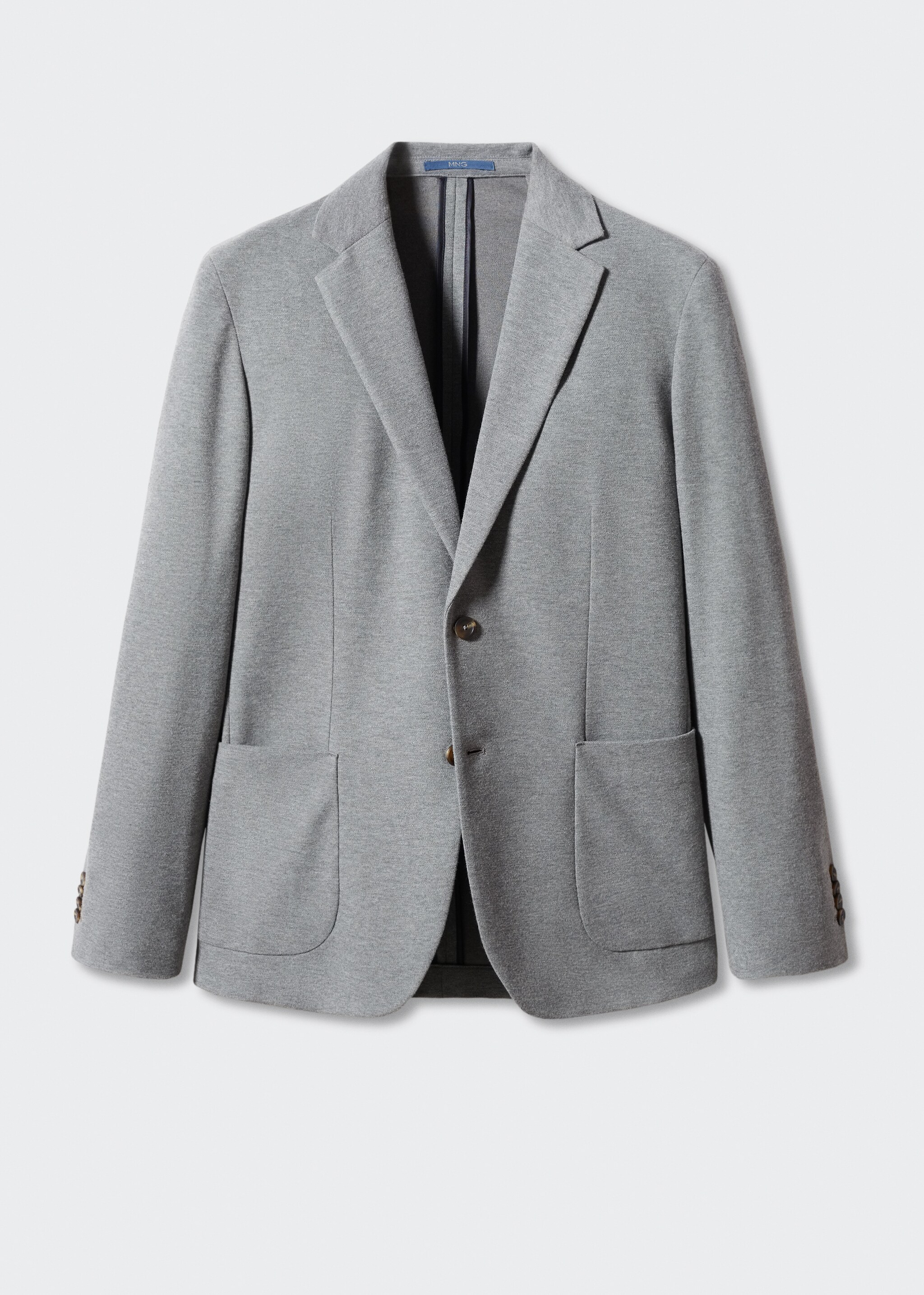 Структурный пиджак slim fit из хлопка - Изделие без модели