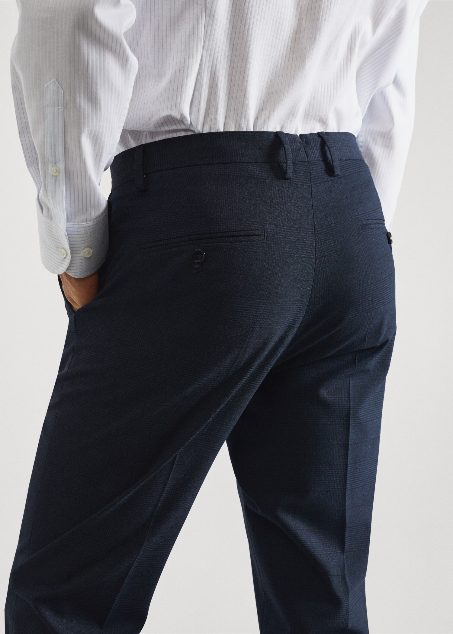 Pantaloni completo stampati slim-fit tessuto stretch - Dettaglio dell'articolo 6