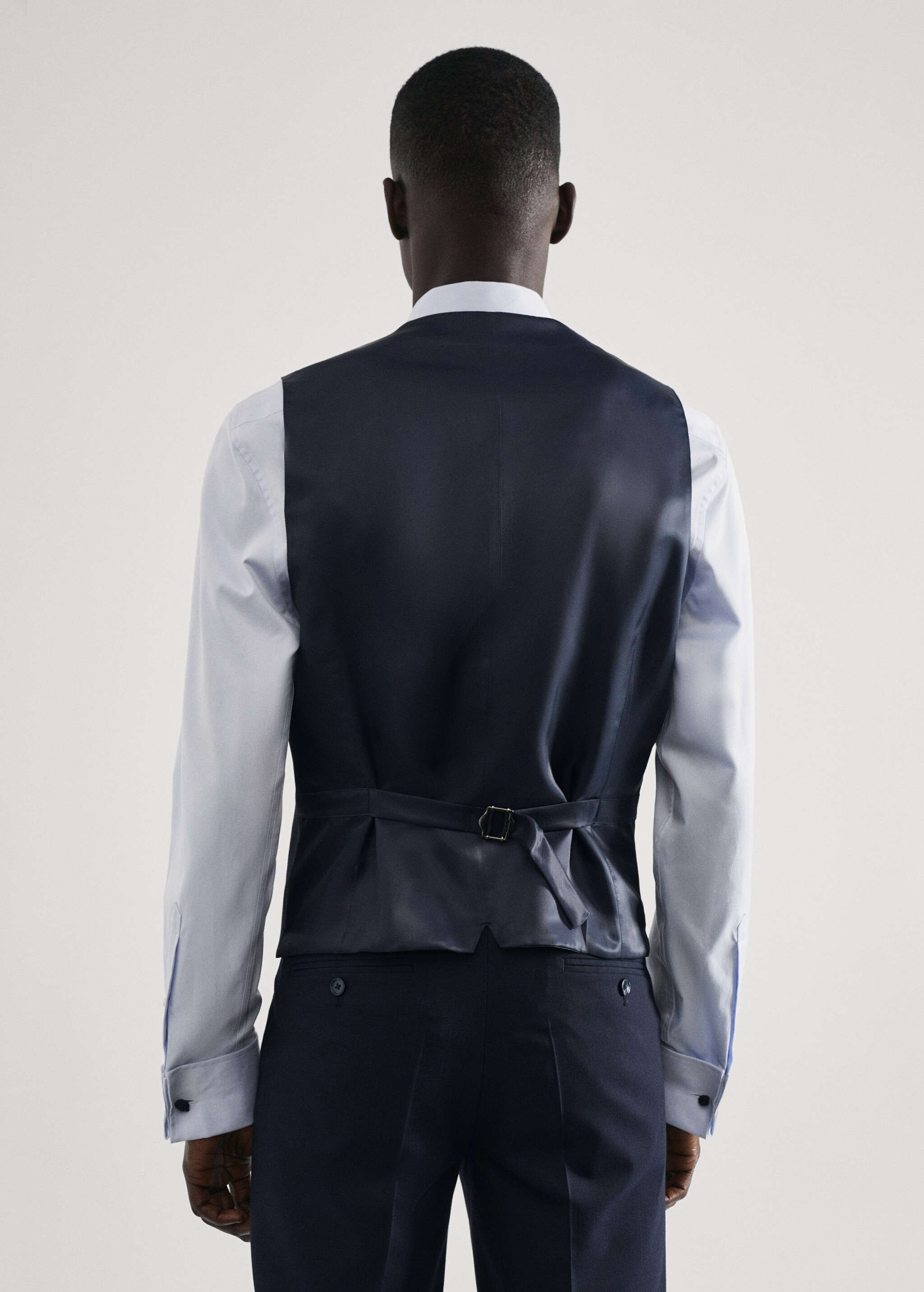 Slim-fit suit waistcoat - Reverse of the article