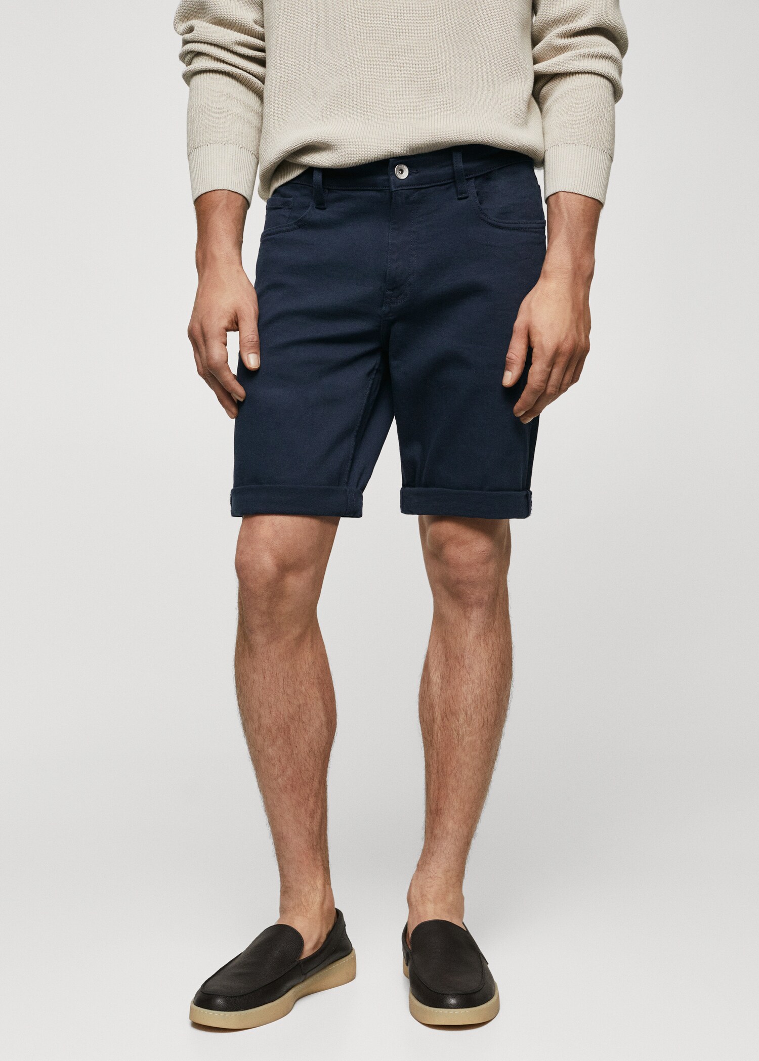 Bermuda denim slim fit - Piano medio