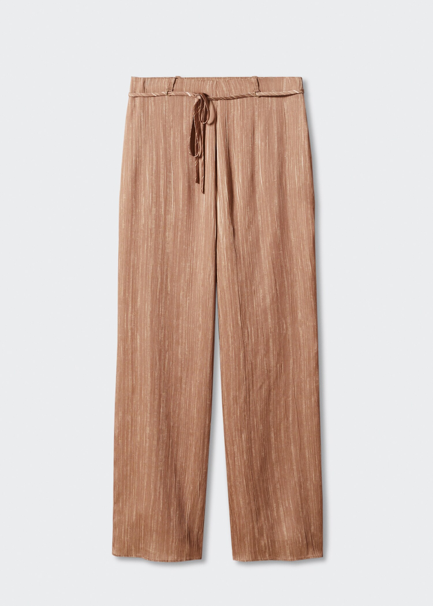 Satin pleated trousers - Article without model