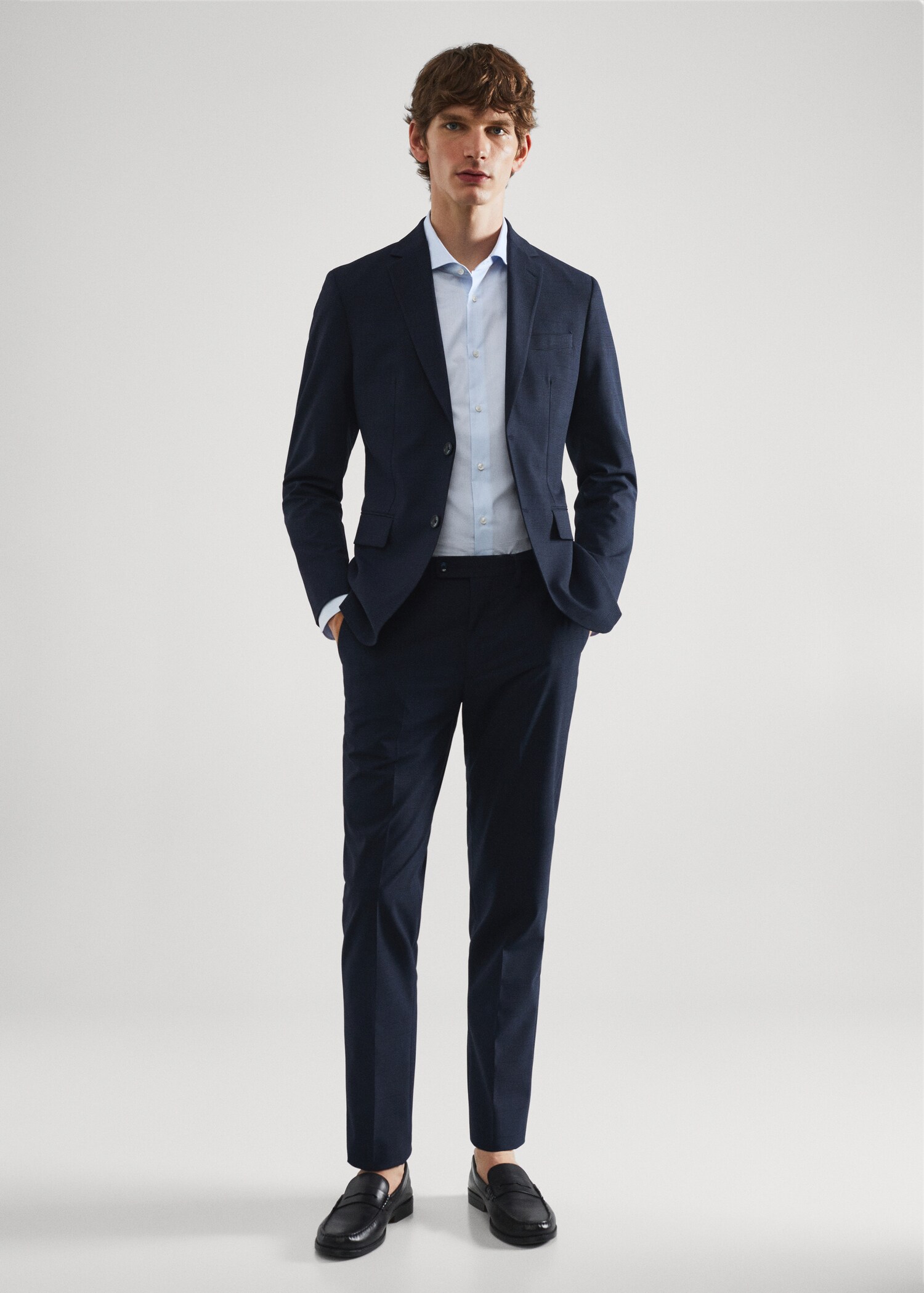 Chemise costume slim-fit twill micro-imprimé - Détail de l'article 4