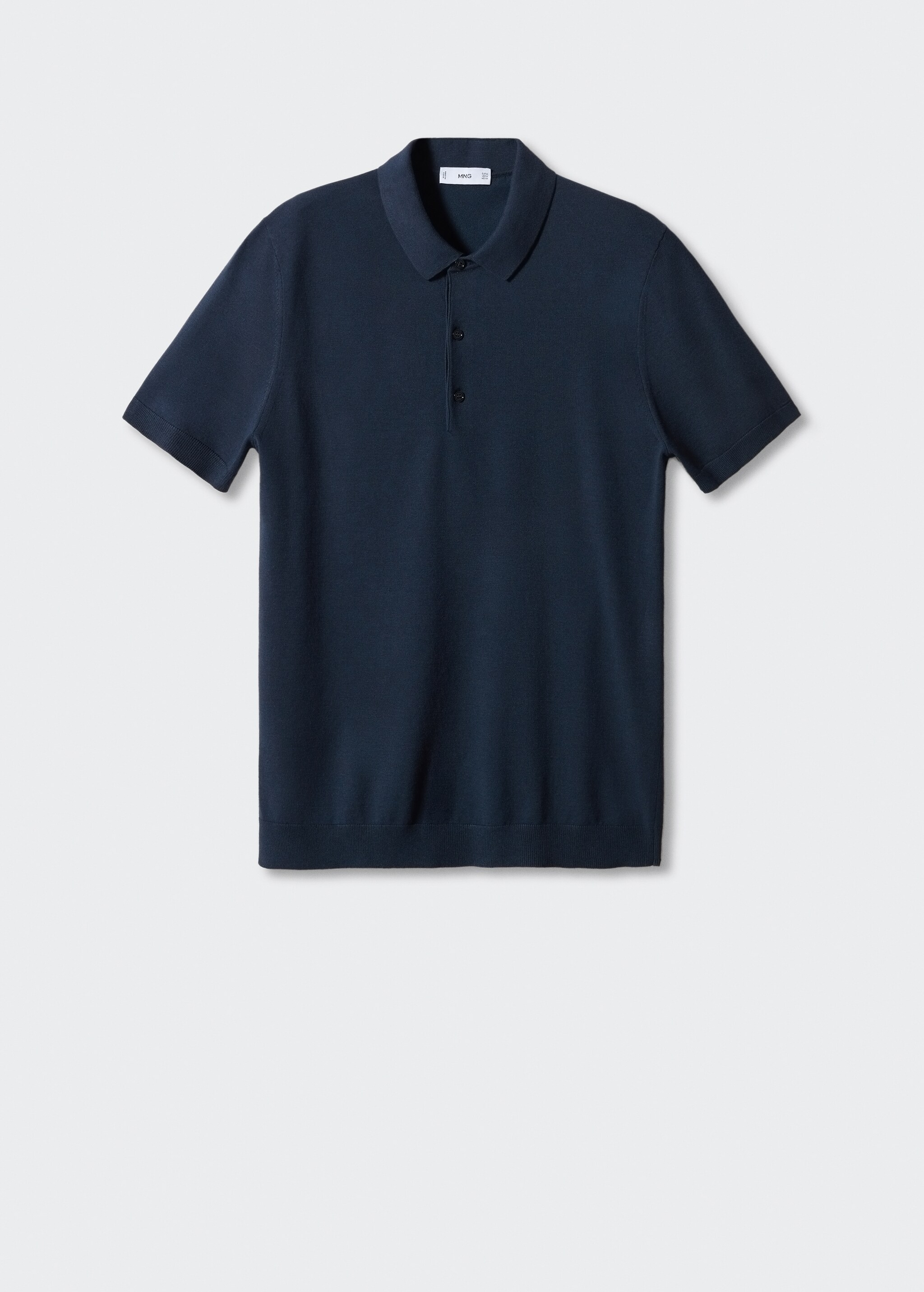 Fine-knit polo shirt - Article without model
