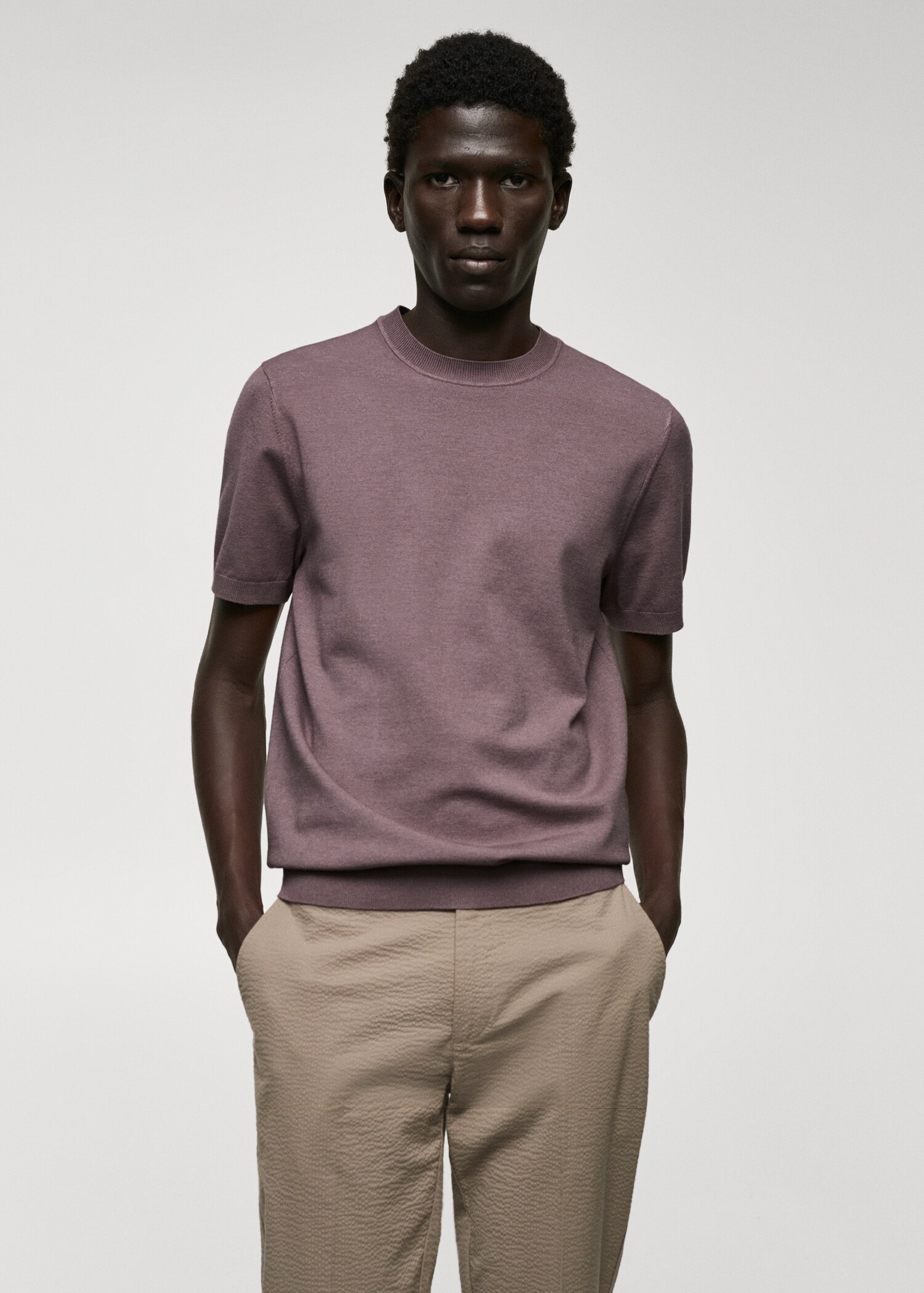 Fine-knit T-shirt - Medium plane