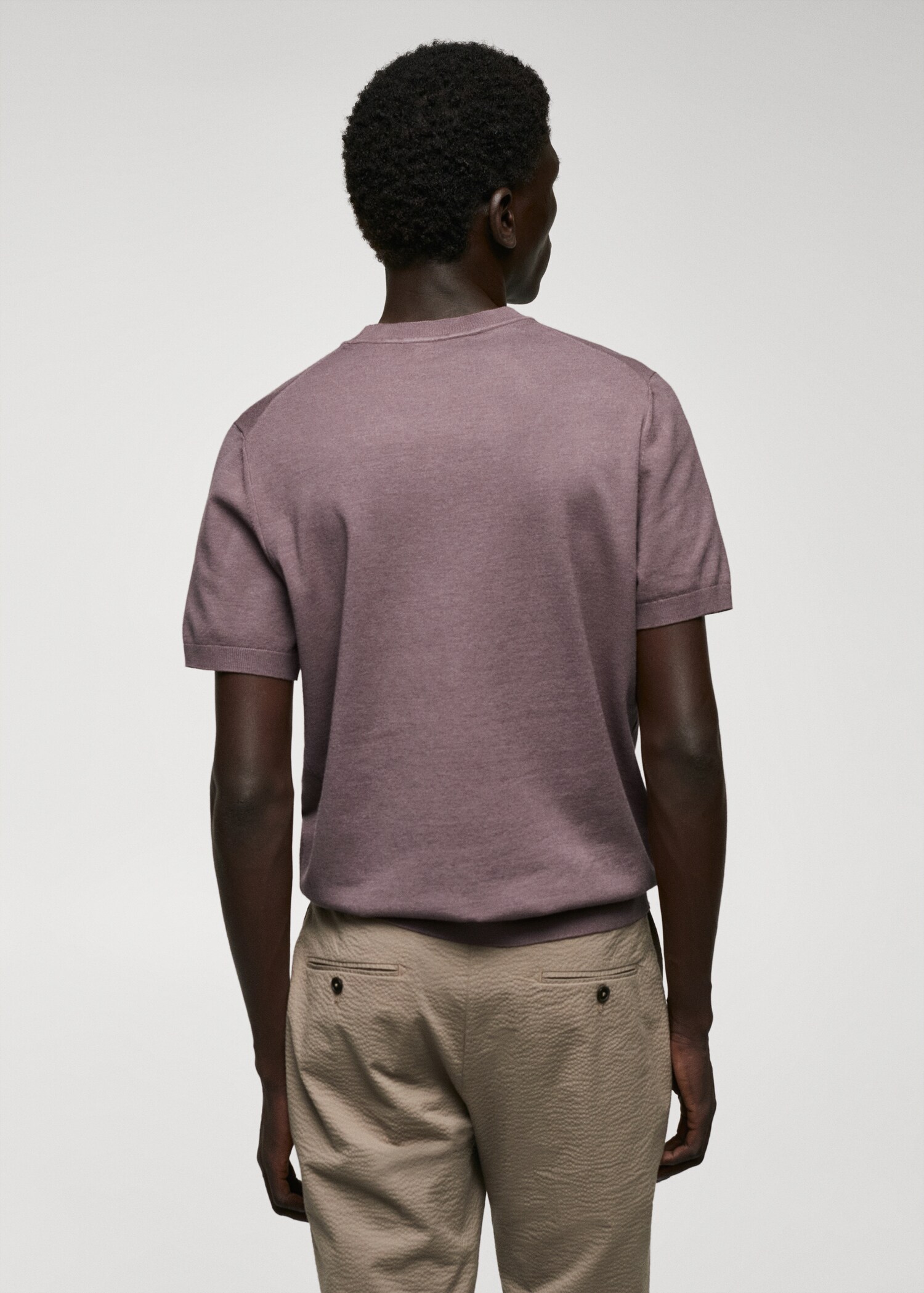 Fine-knit T-shirt - Reverse of the article