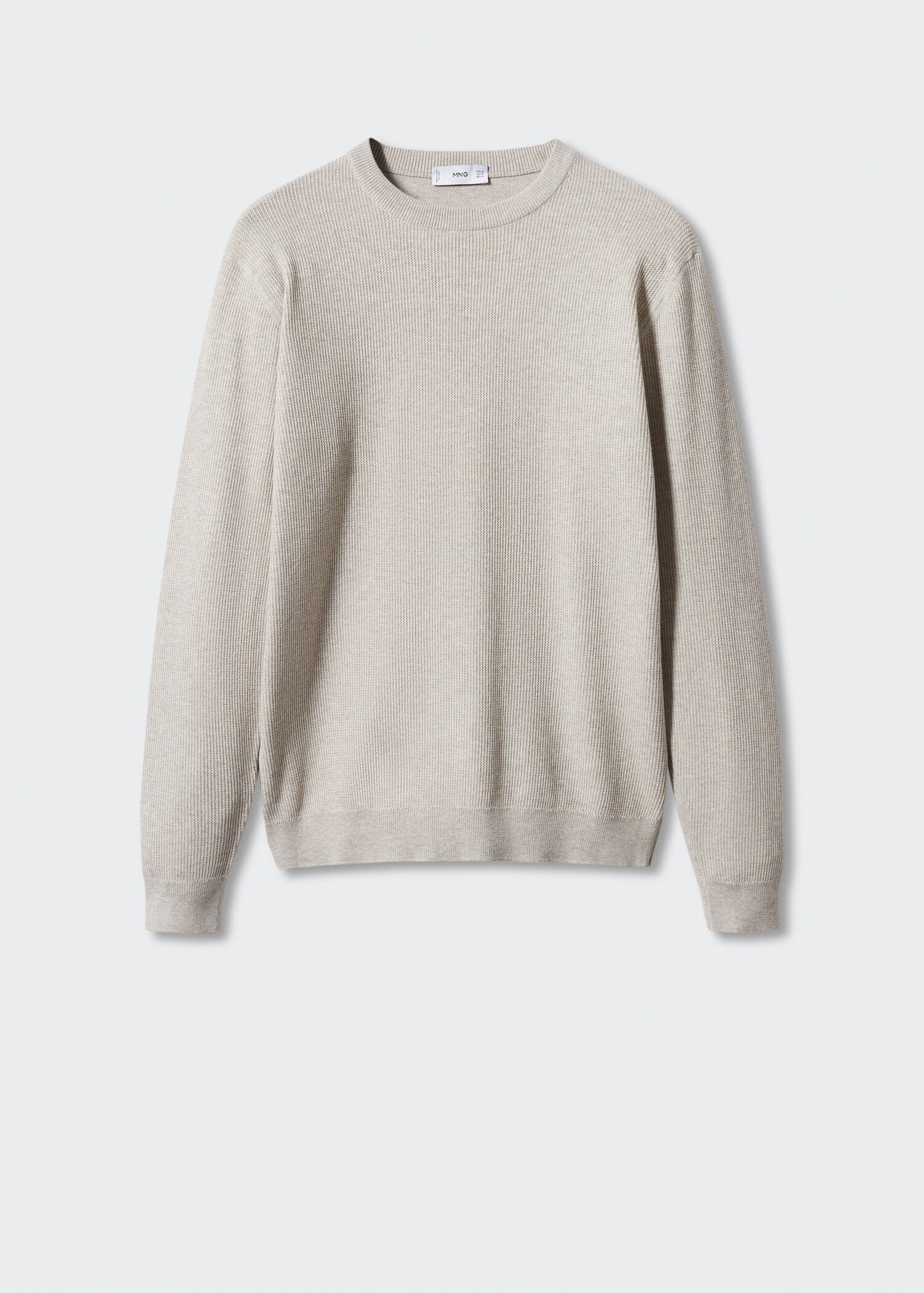 Pull-over coton structuré - Article sans modèle
