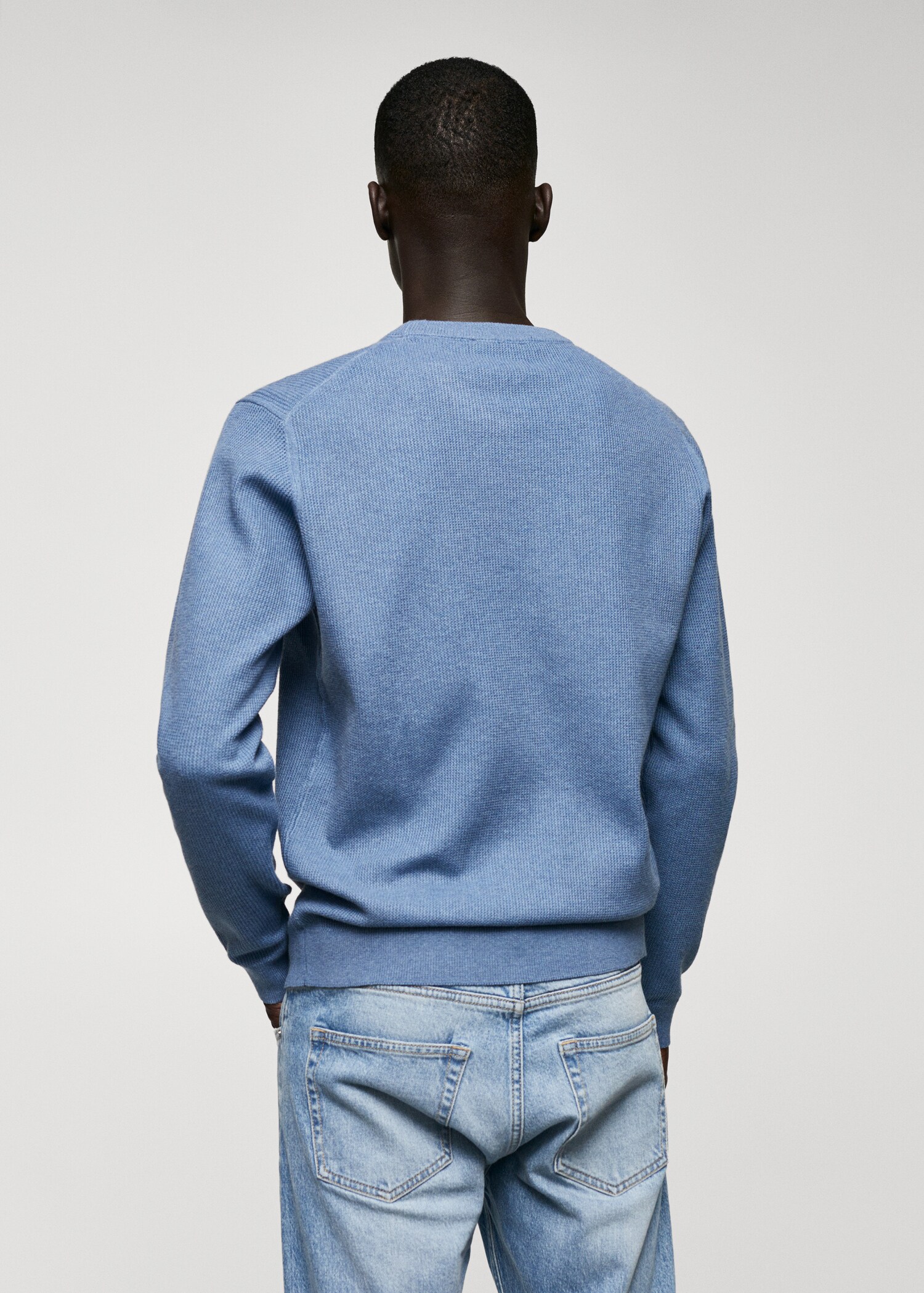 Pull-over coton structuré - Verso de l’article
