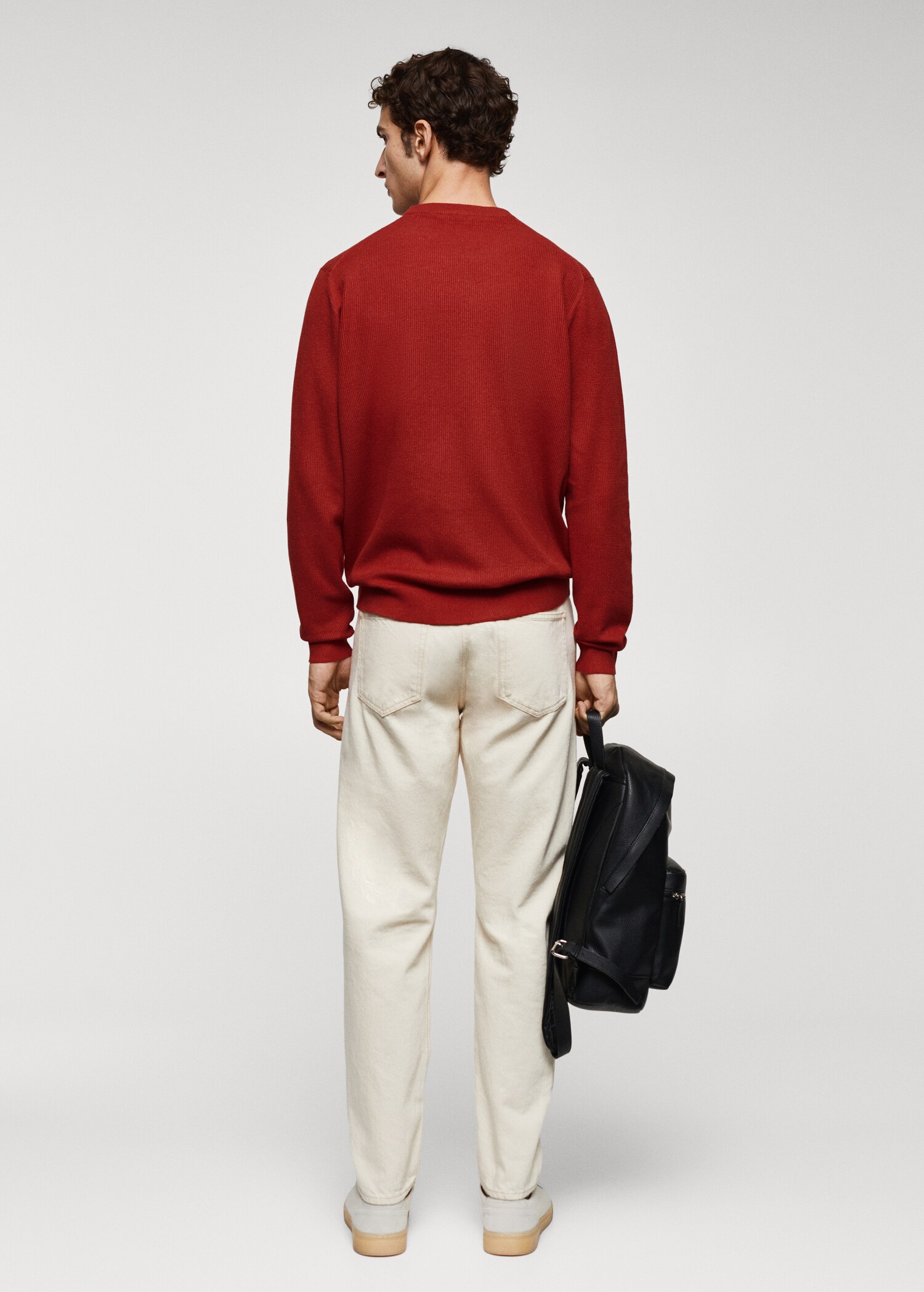 Pull-over coton structuré - Verso de l’article