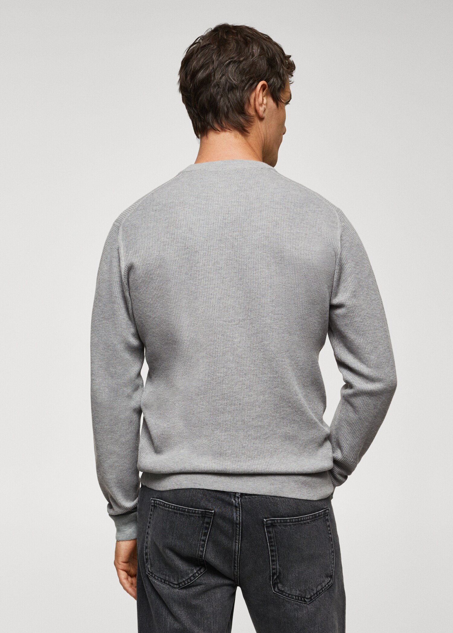 Pull-over coton structuré - Verso de l’article