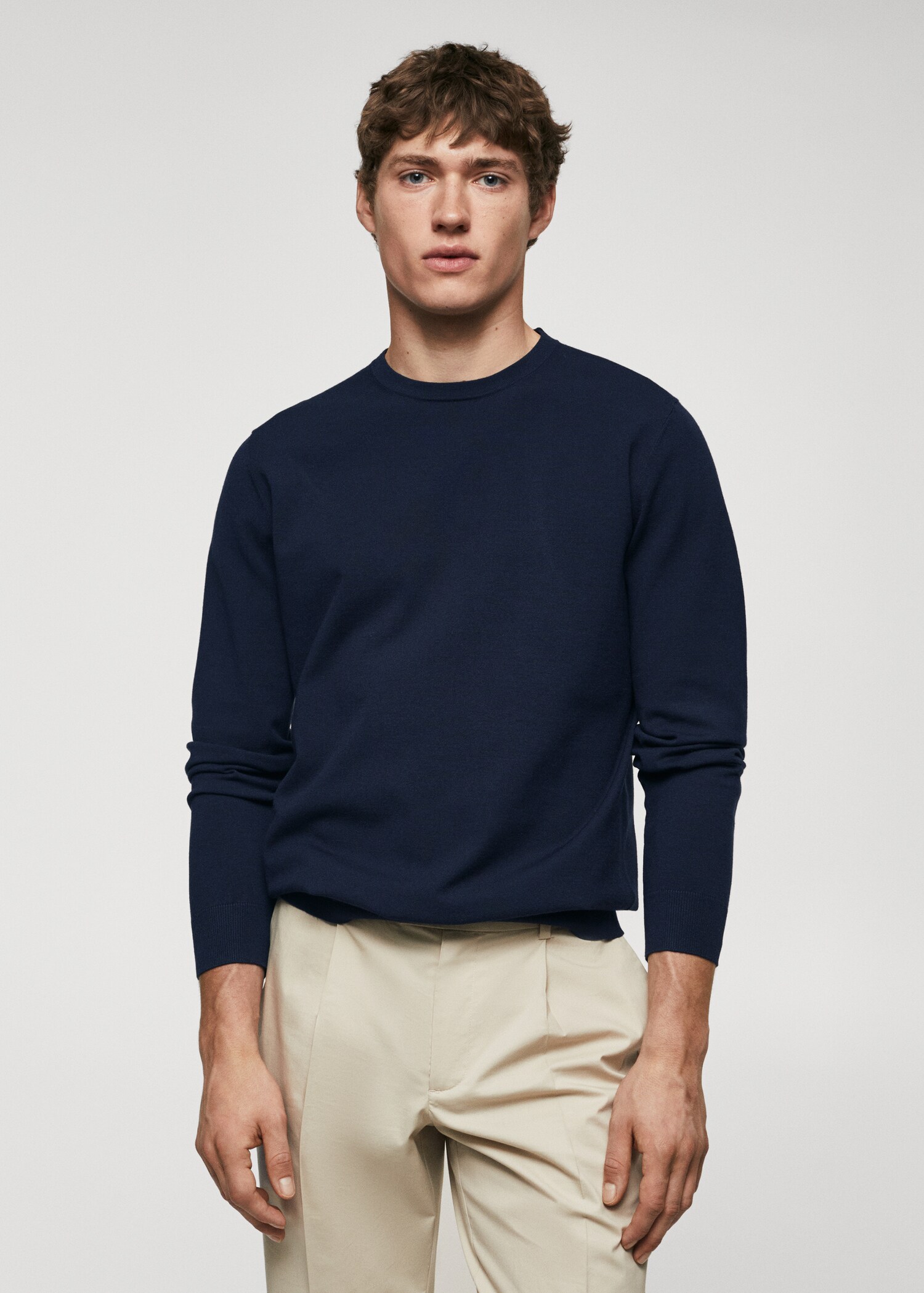 Sweater Mango Pull Homme Pull-over Maille Côtelée Homme MANGO Congo